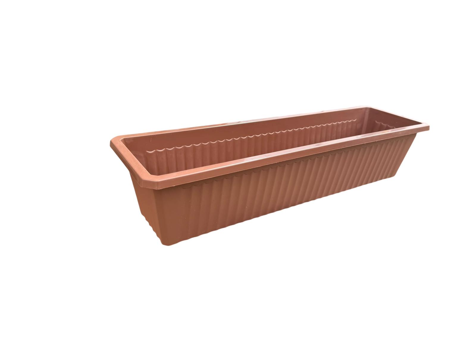 Jardiniera din plastic maro 60 cm