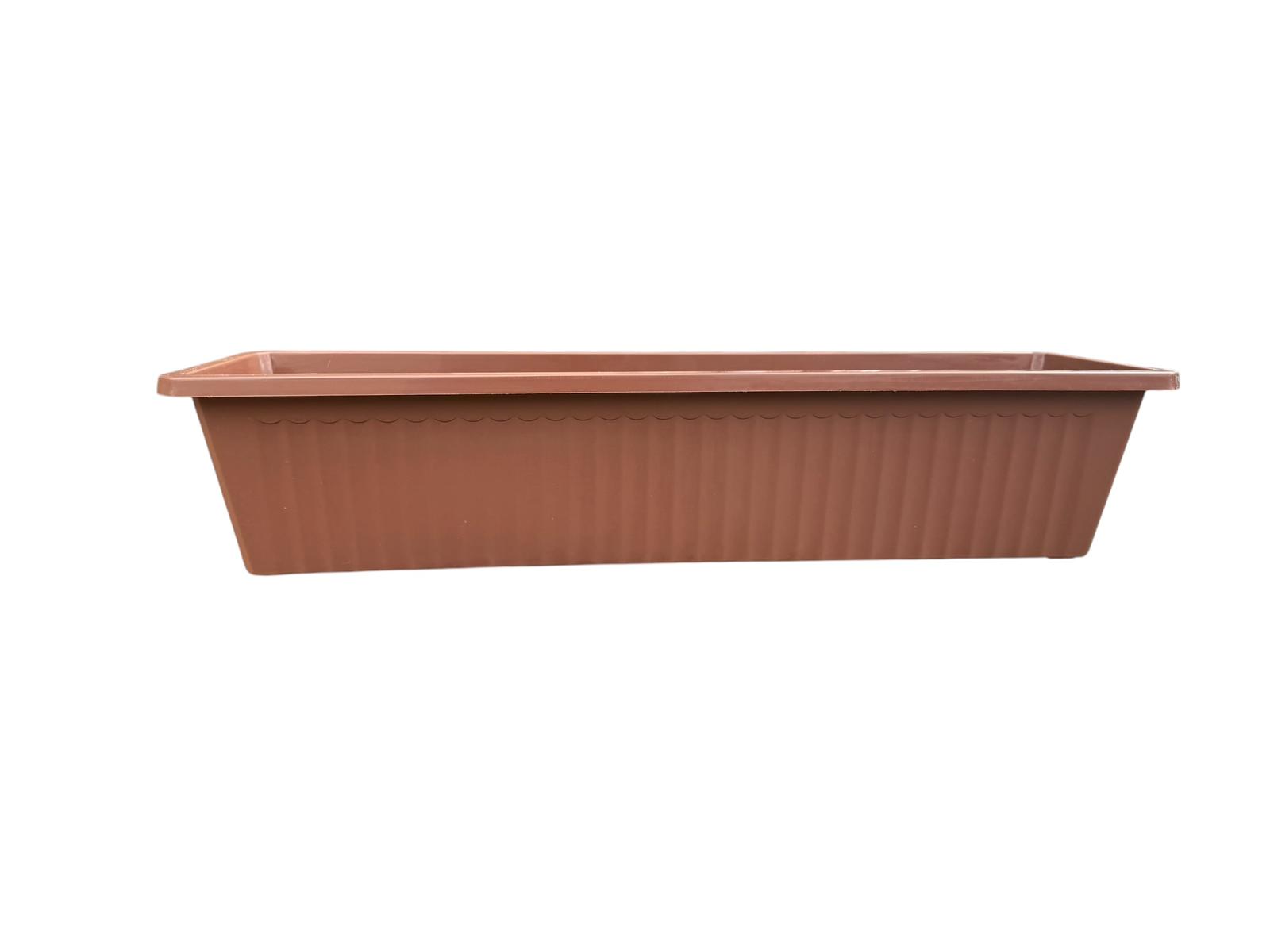 Jardiniera din plastic maro 60 cm
