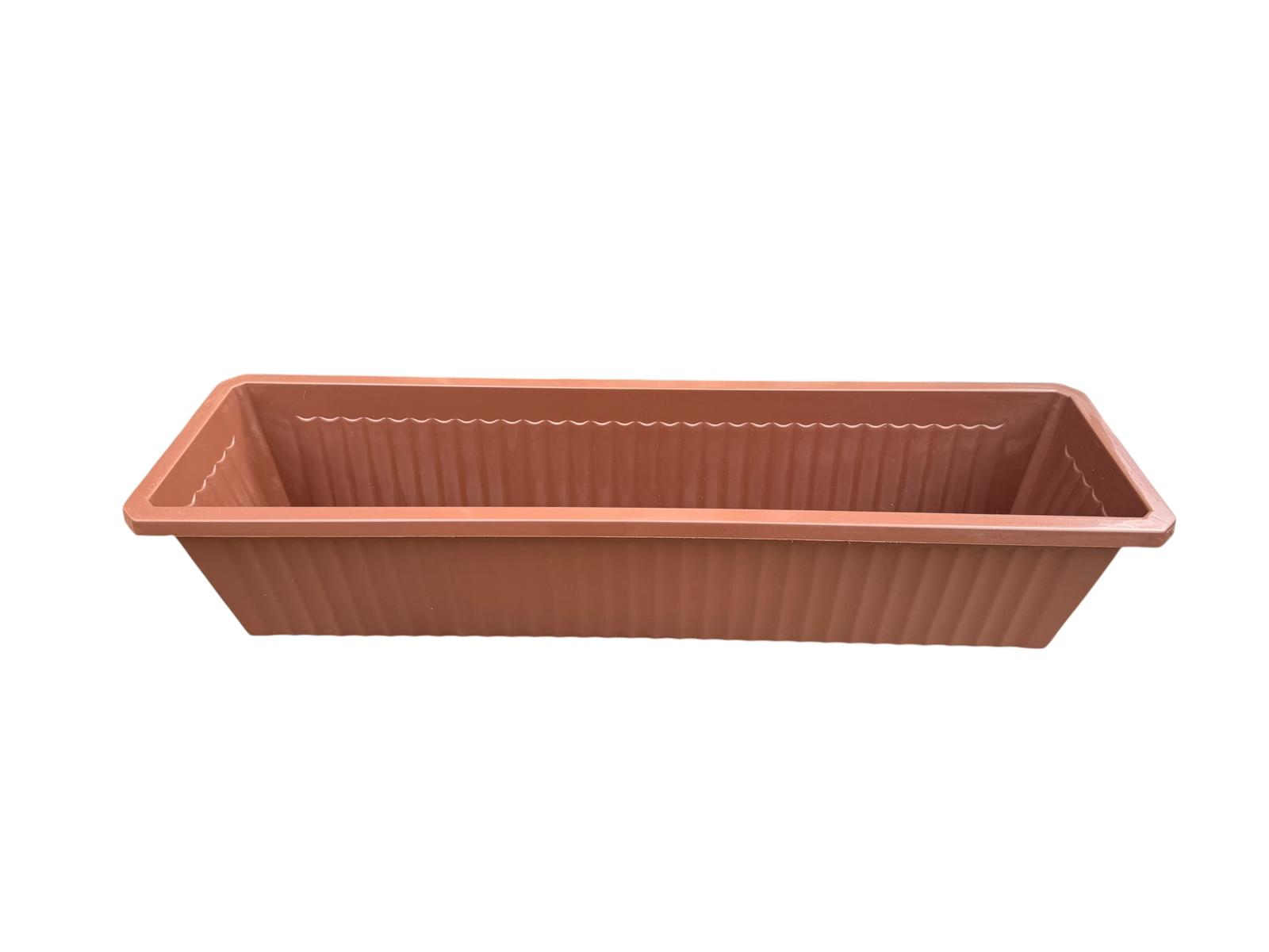 Jardiniera din plastic maro 60 cm