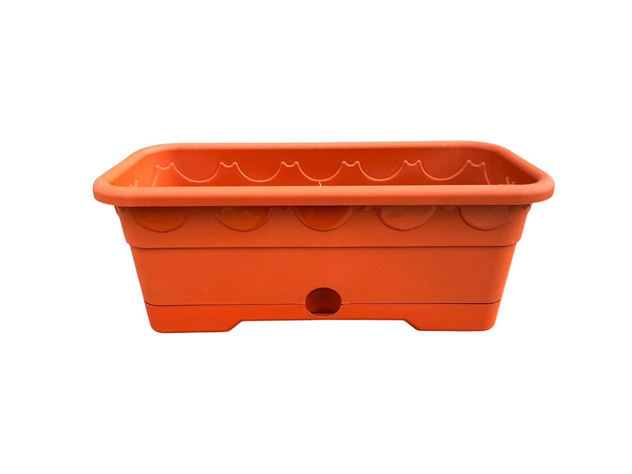 Jardiniera din plastic cu rezervor teracota 33 cm