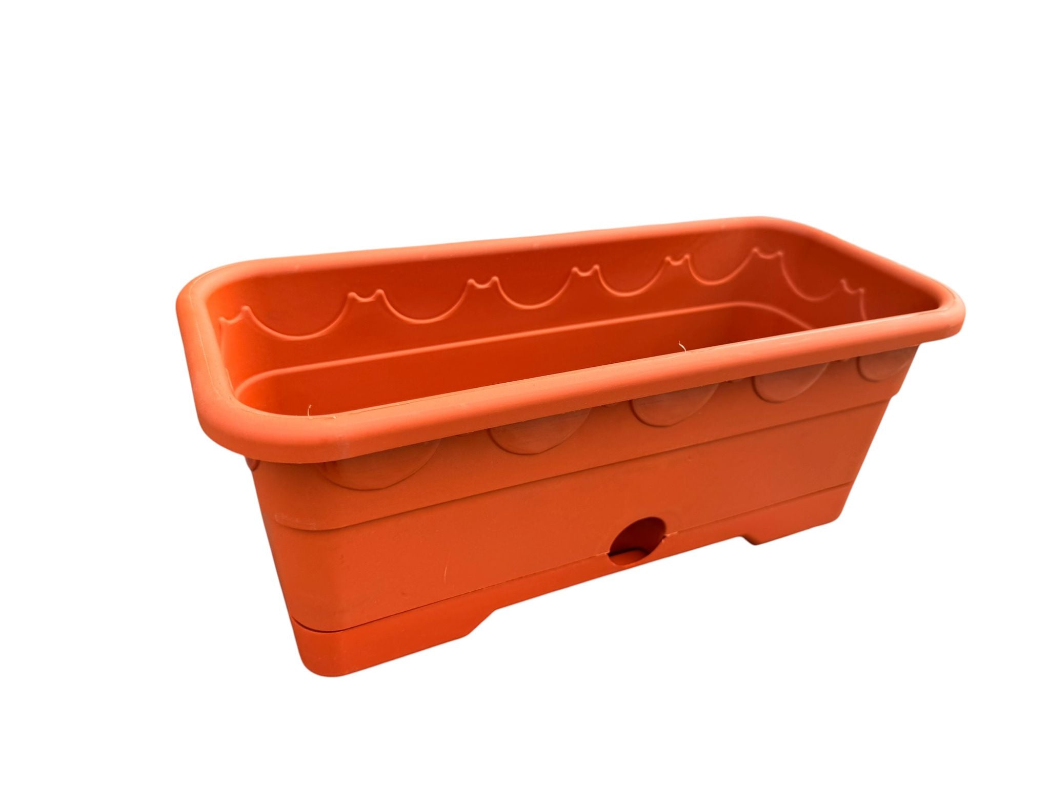 Jardiniera din plastic cu rezervor teracota 33 cm