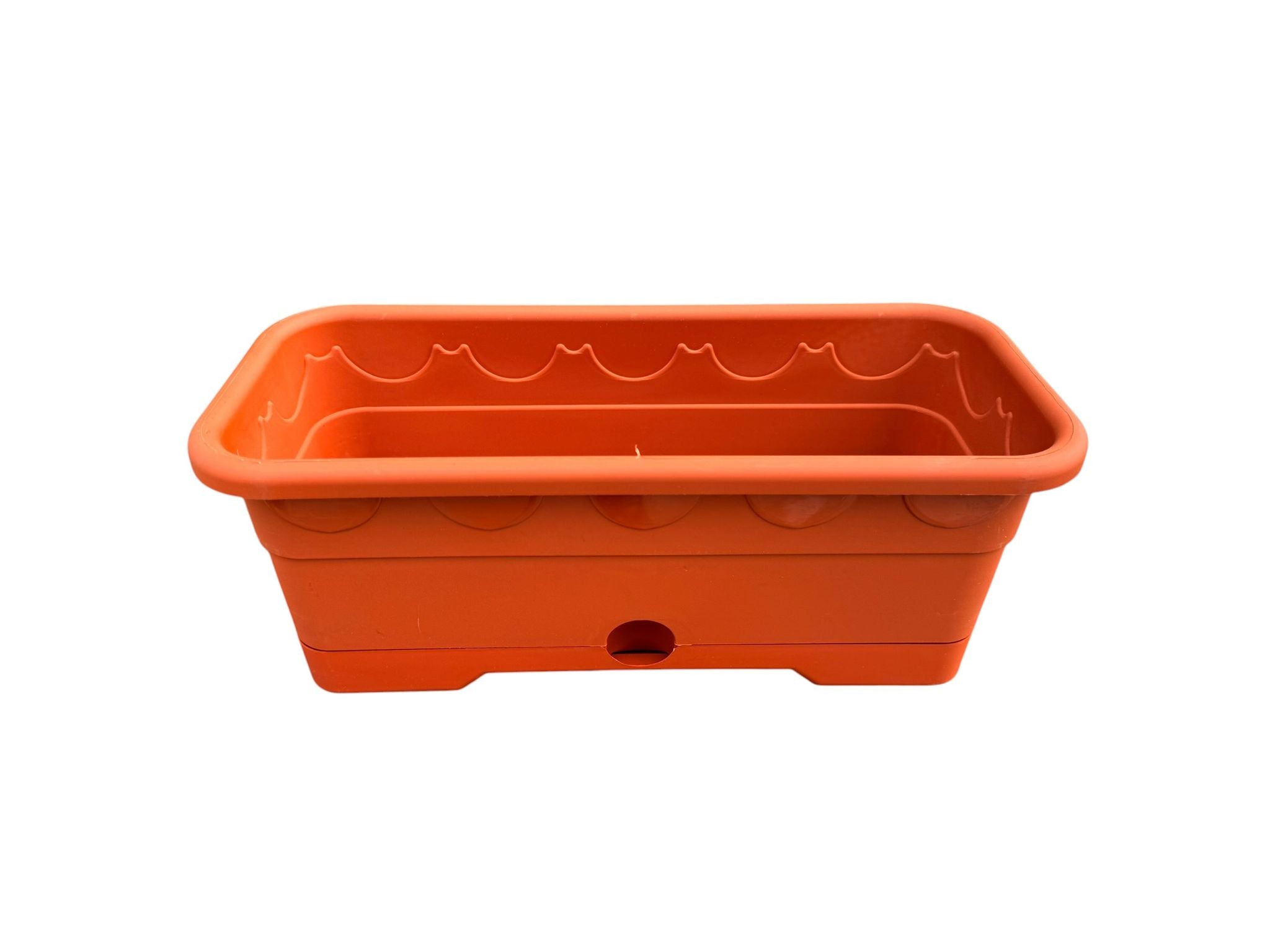 Jardiniera din plastic cu rezervor teracota 33 cm