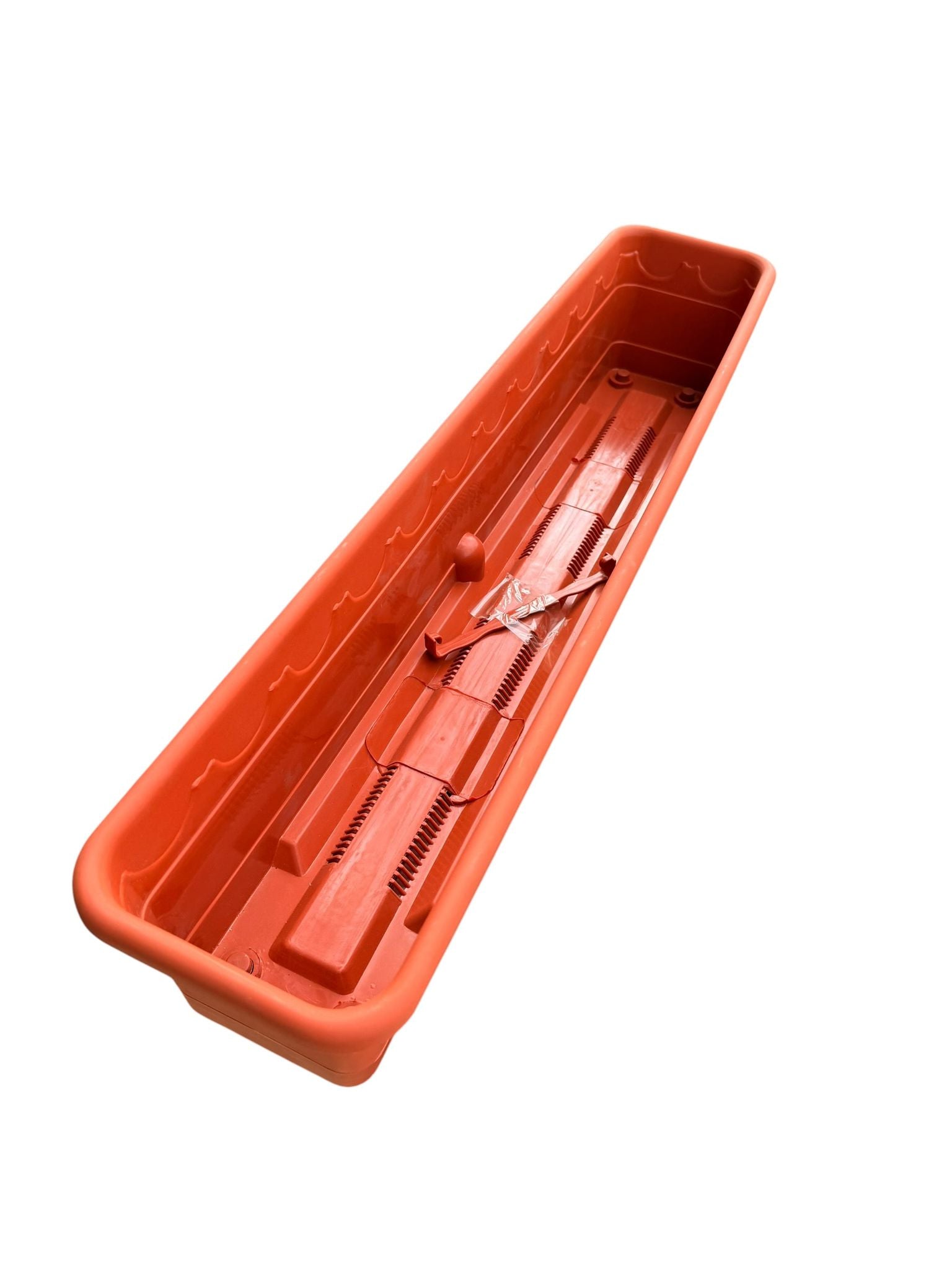 Jardiniera plastic 75 cm cu rezervor apa teracota