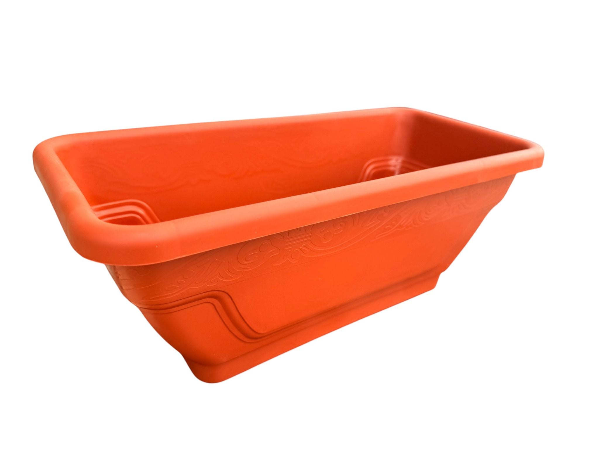 Jardiniera plastic 40 cm cu rezervor apa teracota