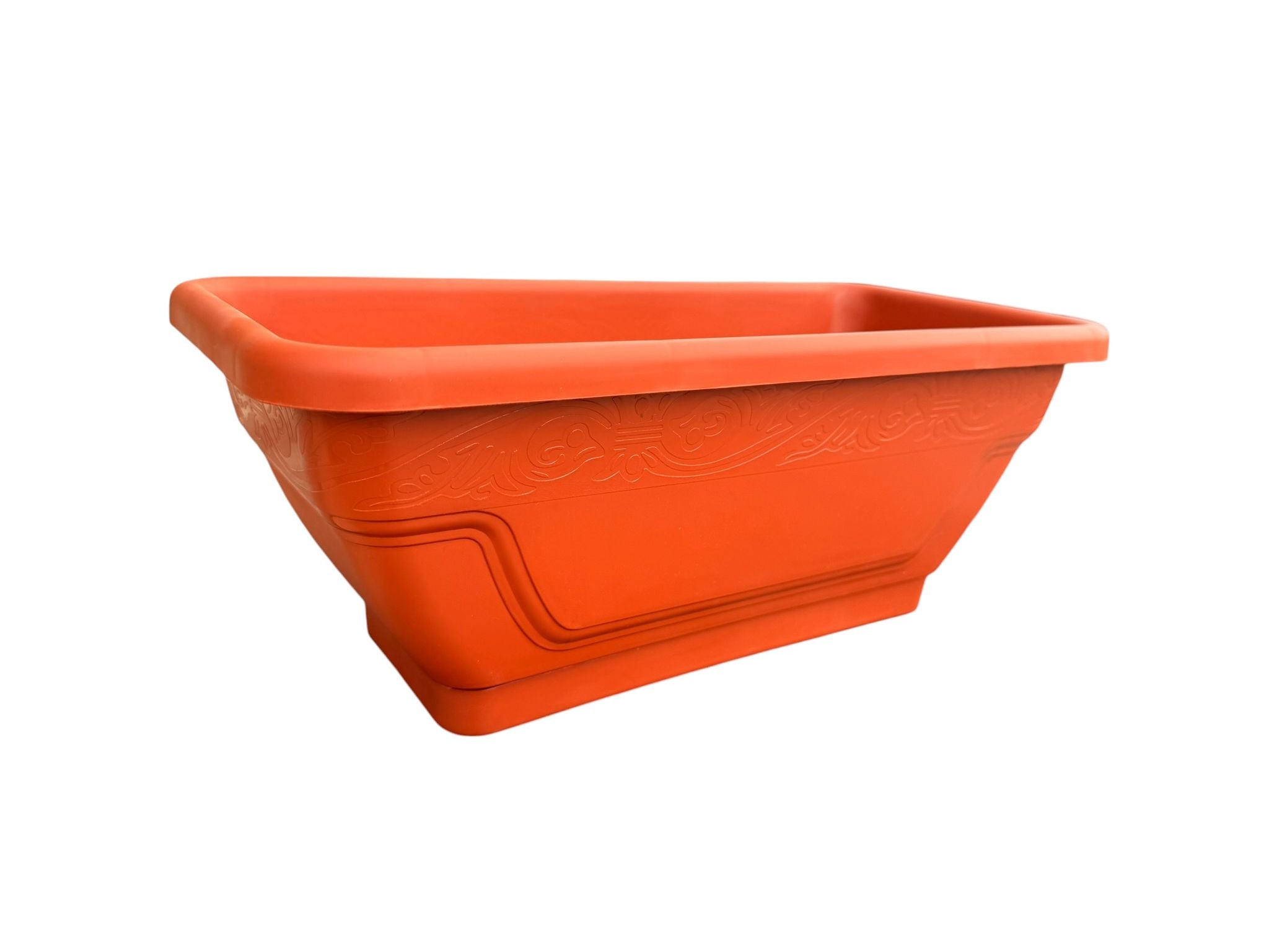 Jardiniera plastic 40 cm cu rezervor apa teracota
