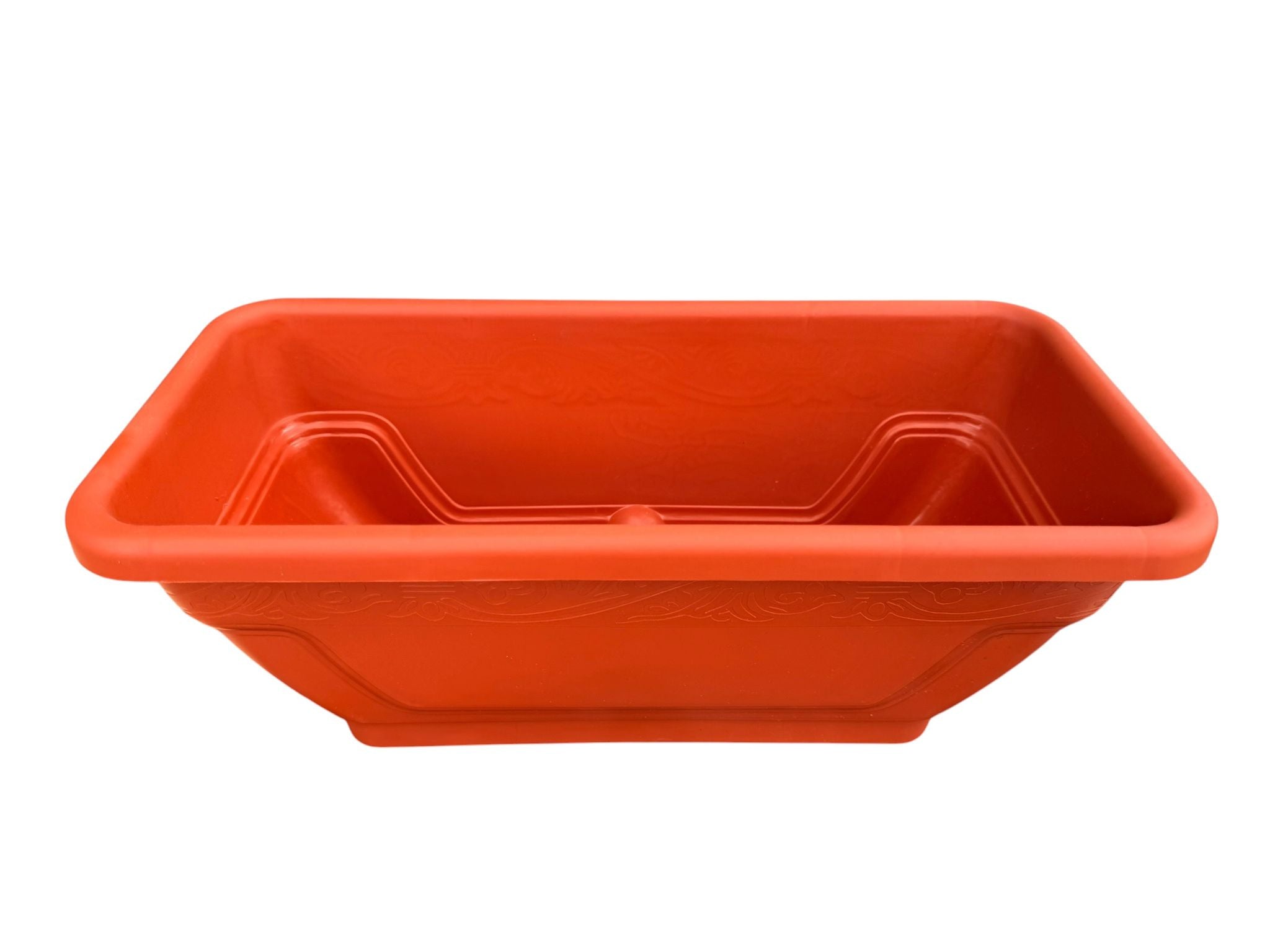 Jardiniera plastic 40 cm cu rezervor apa teracota