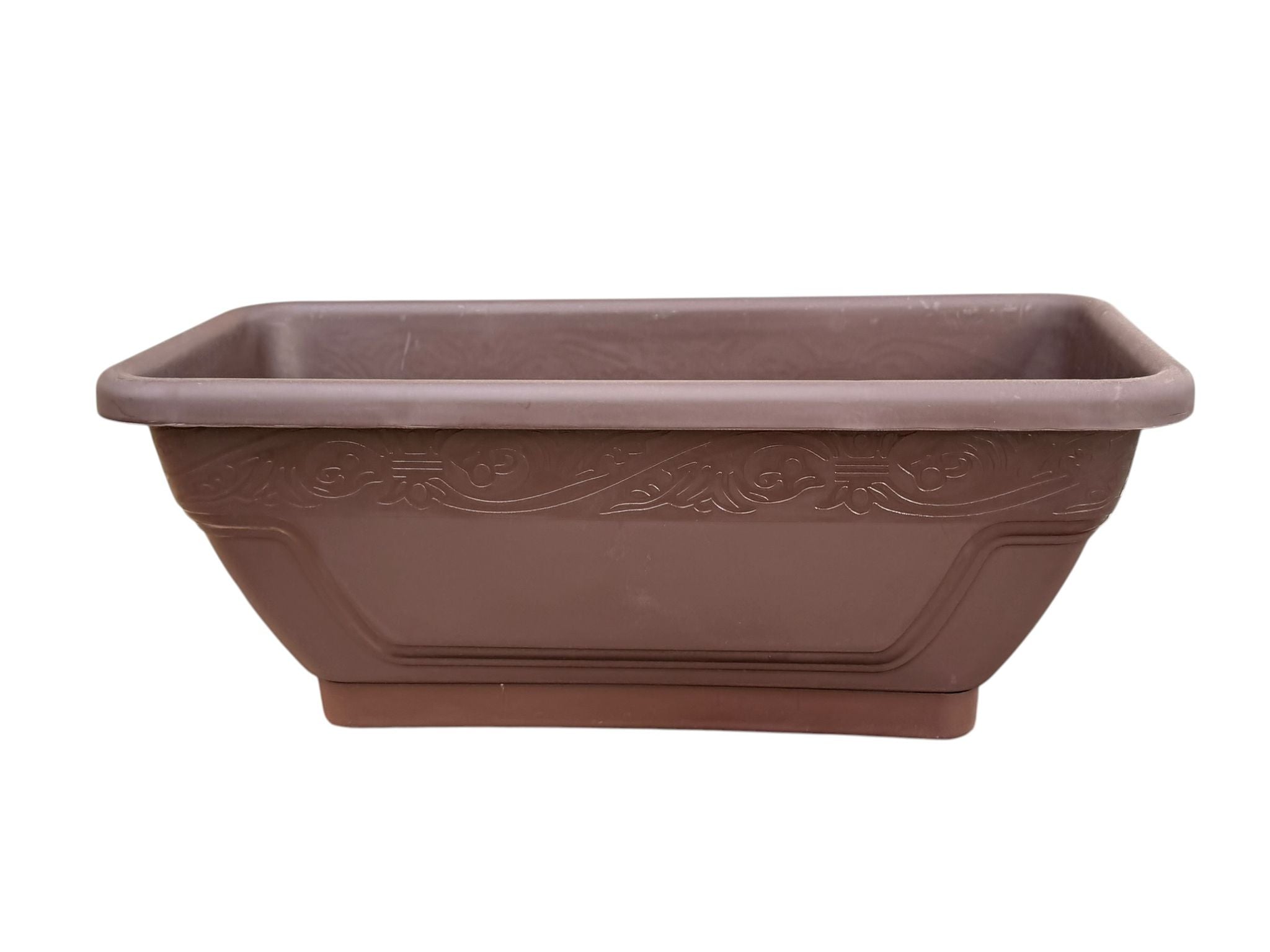 Jardiniera Sterk 40 cm cu rezervor apa maro