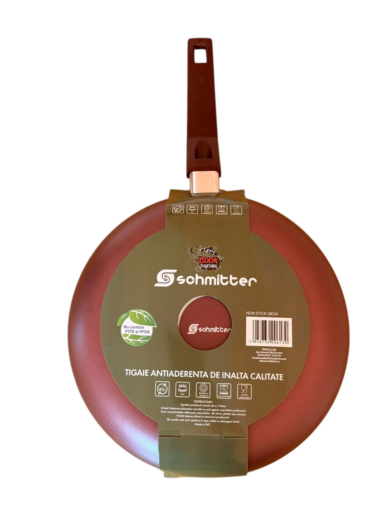 Tigaie Schmitter Aluminiu Teflonat 28 cm Antiaderenta Gatire Uniforma