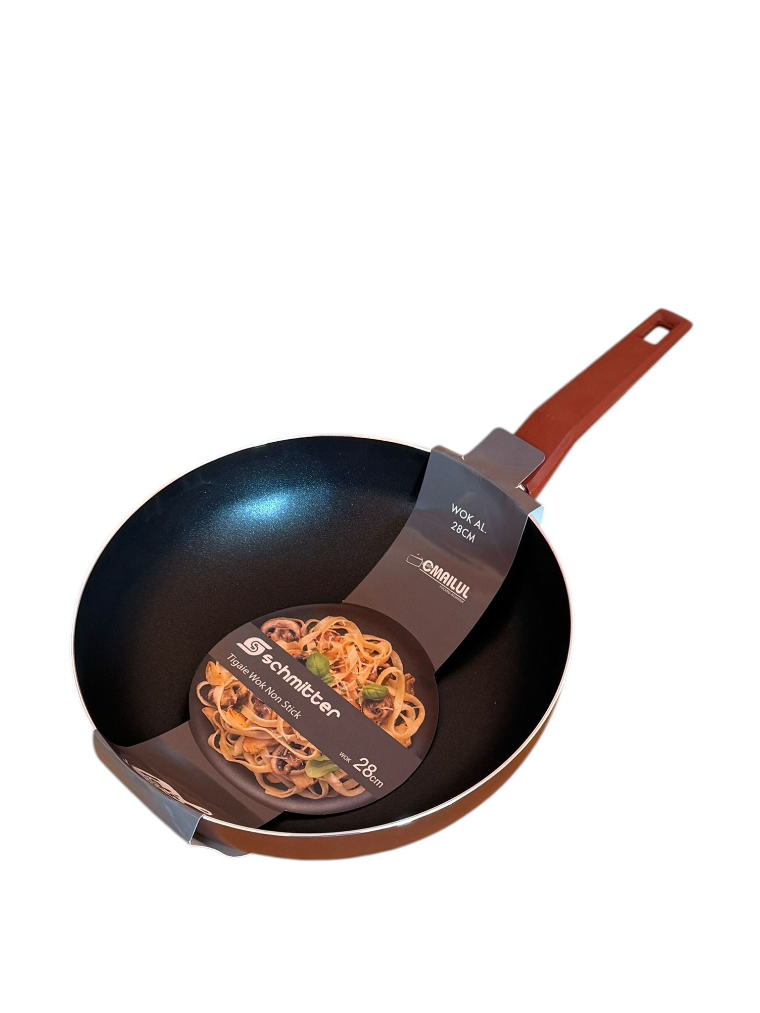 Tigaie Wok Schmitter Aluminiu Teflonat 28x9 cm Antiaderenta Gatire Rapida