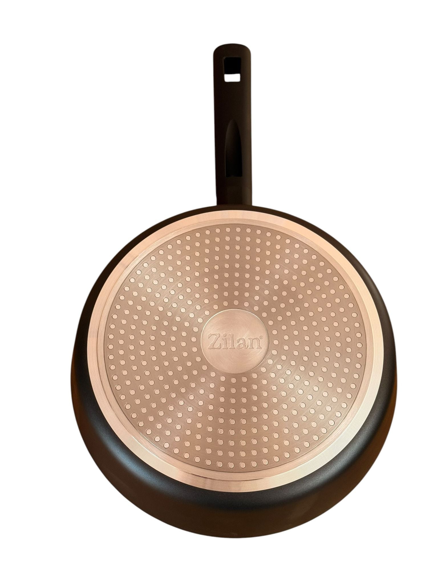 Tigaie Adanca Zilan cu Capac 26 cm Marmorat, Compatibila Inductie