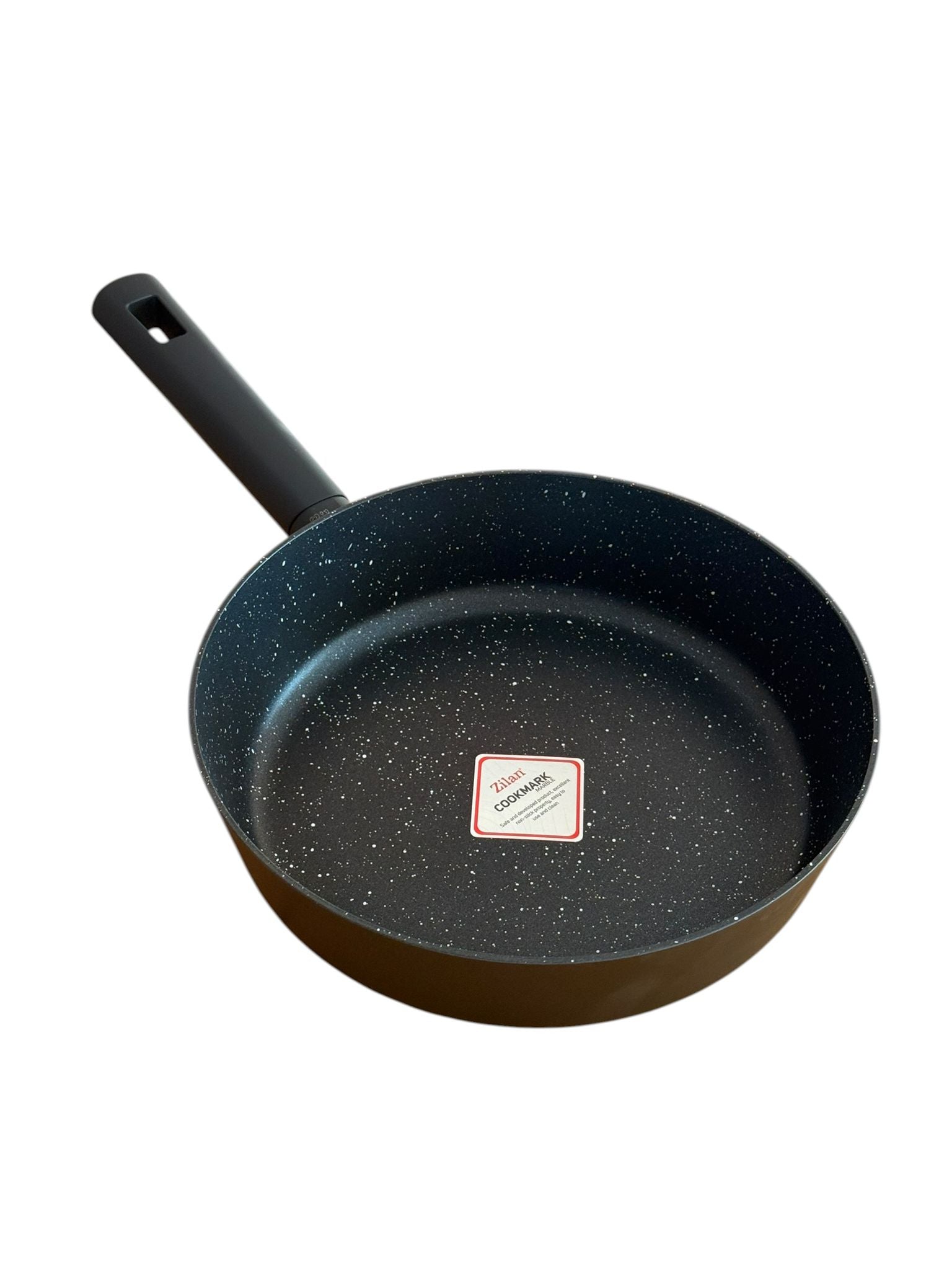 Tigaie Adanca Zilan cu Capac 26 cm Marmorat, Compatibila Inductie