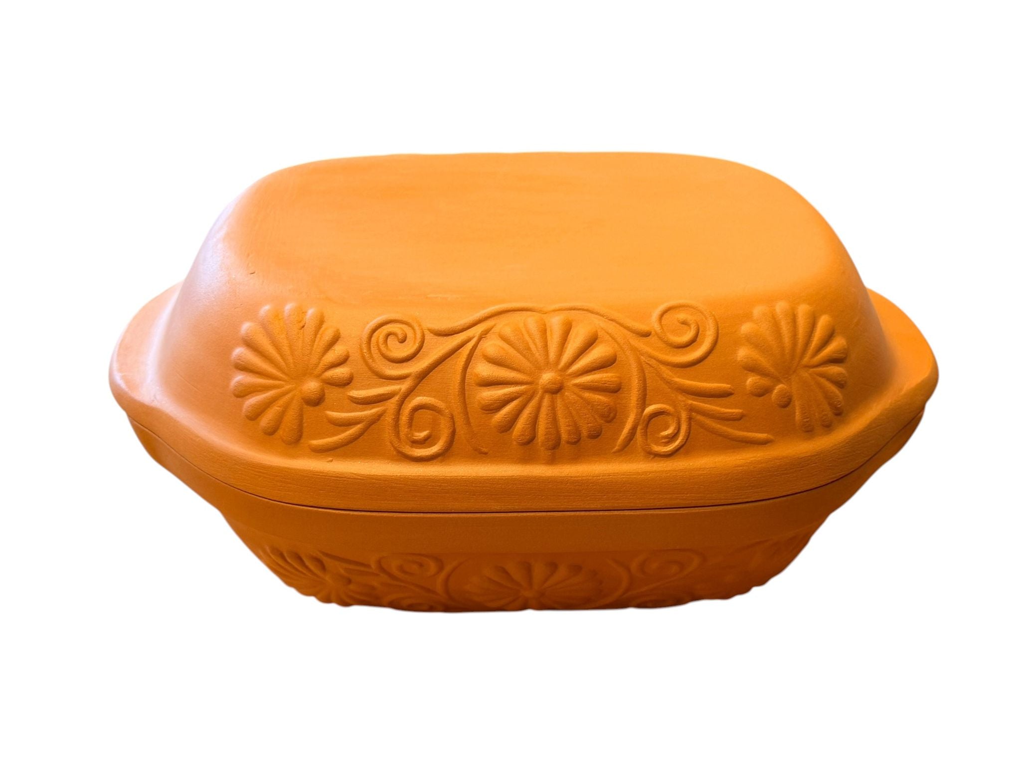 Vas Roman Mare din Lut 8L cu Capac 38x27x16 cm