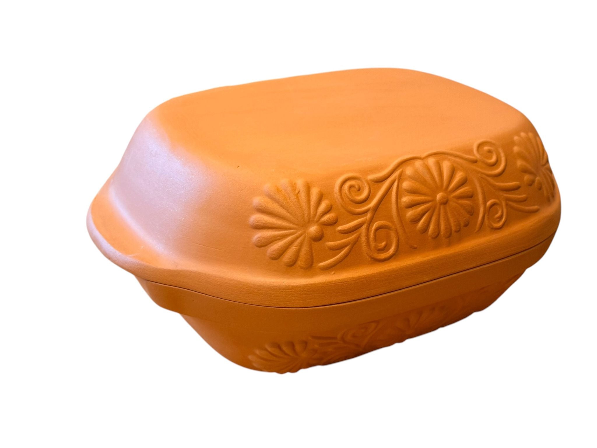 Vas Roman Mare din Lut 8L cu Capac 38x27x16 cm