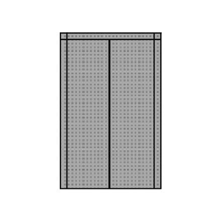 Perdea anti insecte magnetica pentru usa 100x210 cm GRI