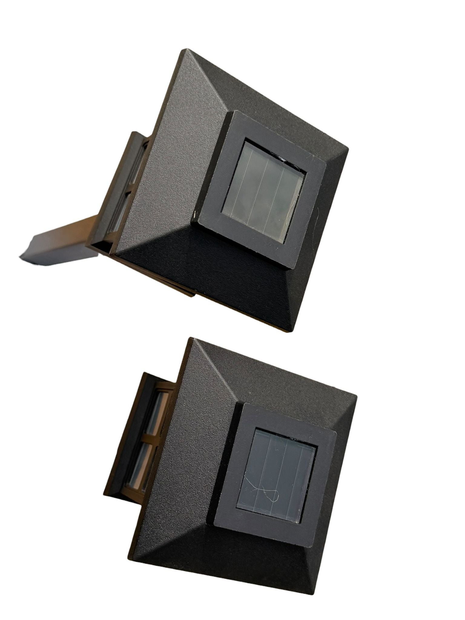 Set 2 lampi solare gradina LED exterior tip felinar cu tarus 30 cm lumina calda impermeabile