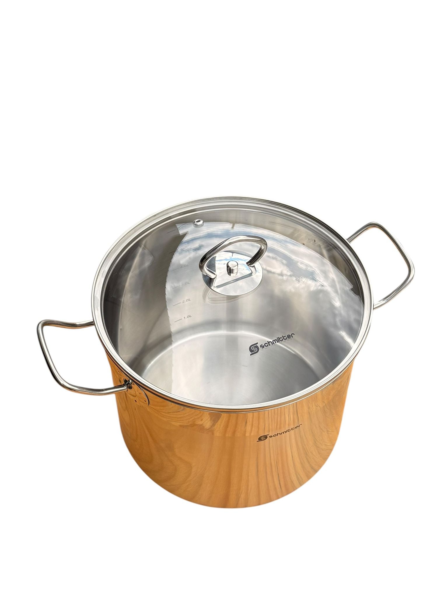 Oala inox cilindrica Schmitter 10.5 litri 26 cm cu capac