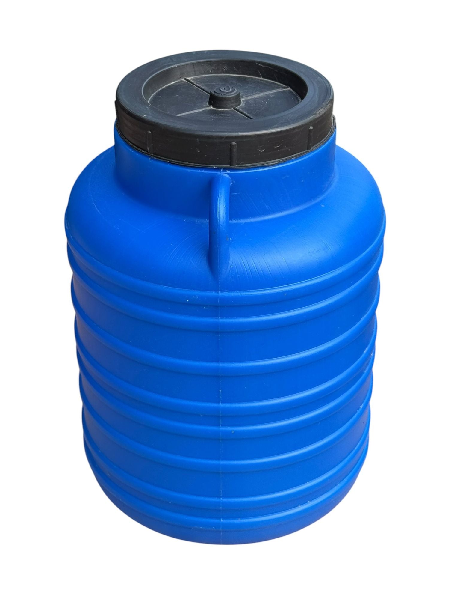 Bidon plastic alimentar 15 litri albastru cu capac si manere