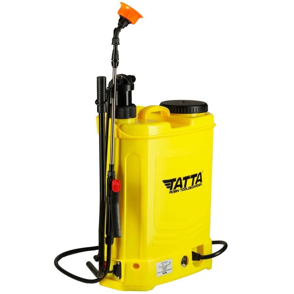 Pompa stropit cu acumulator si actionare manuala 2 in 1 Tatta, 16L, vermorel electric de spate