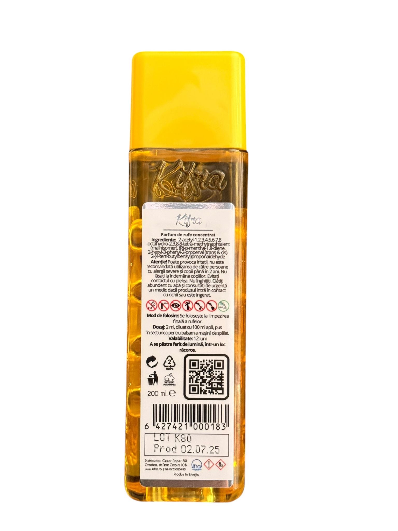 Parfum de rufe Kifra Honey, 80 spalari, 200 ml