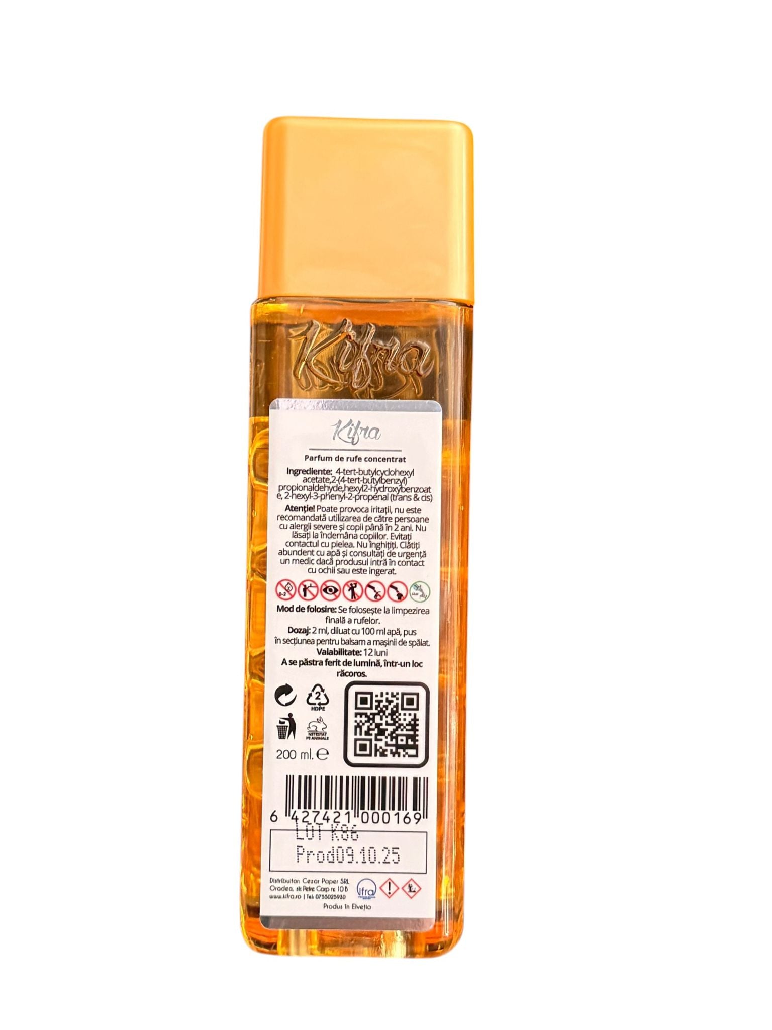 Parfum de rufe Kifra Biangel, 80 spalari, 200 ml