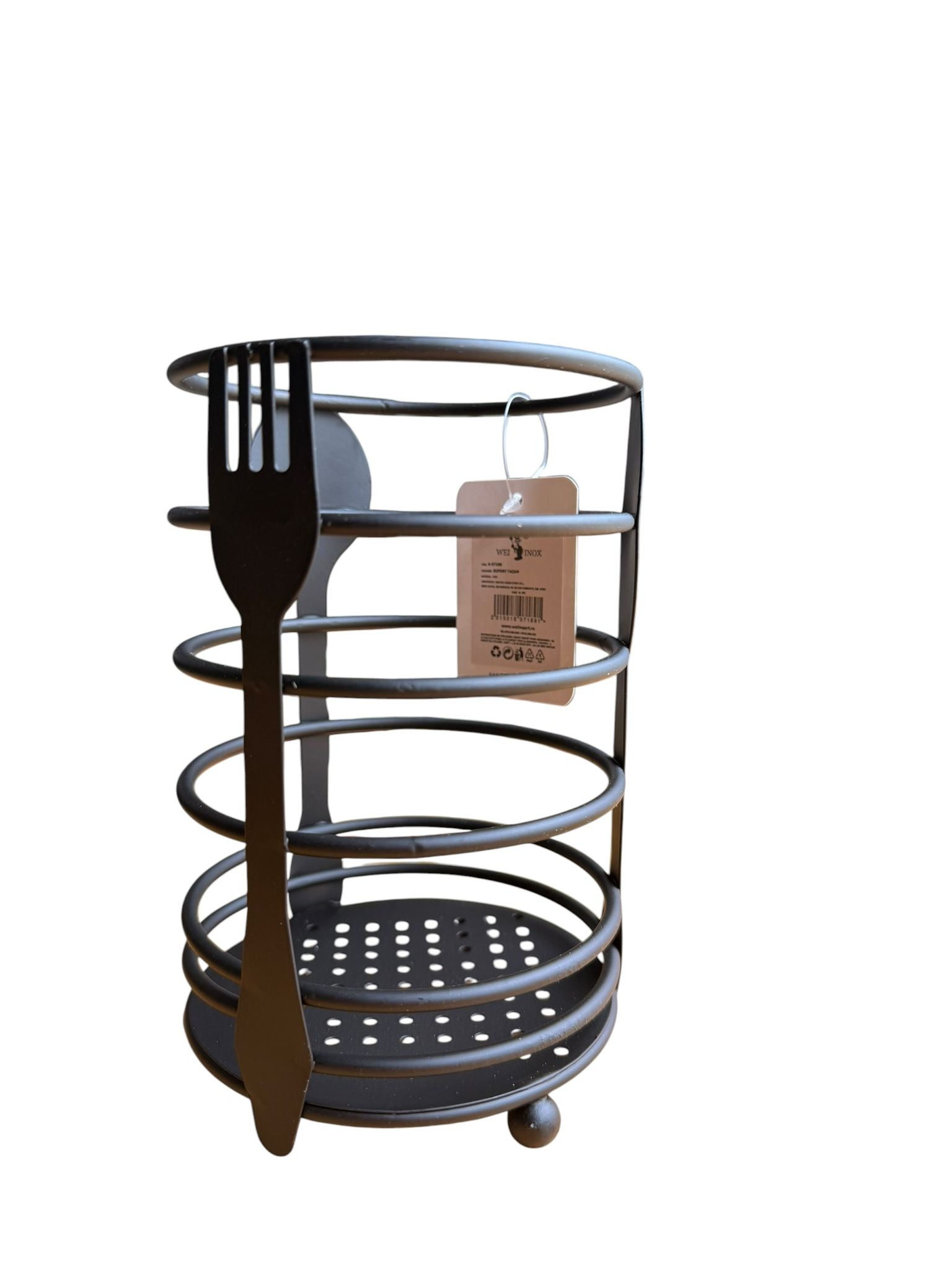 Suport tacamuri metal negru organizator bucatarie