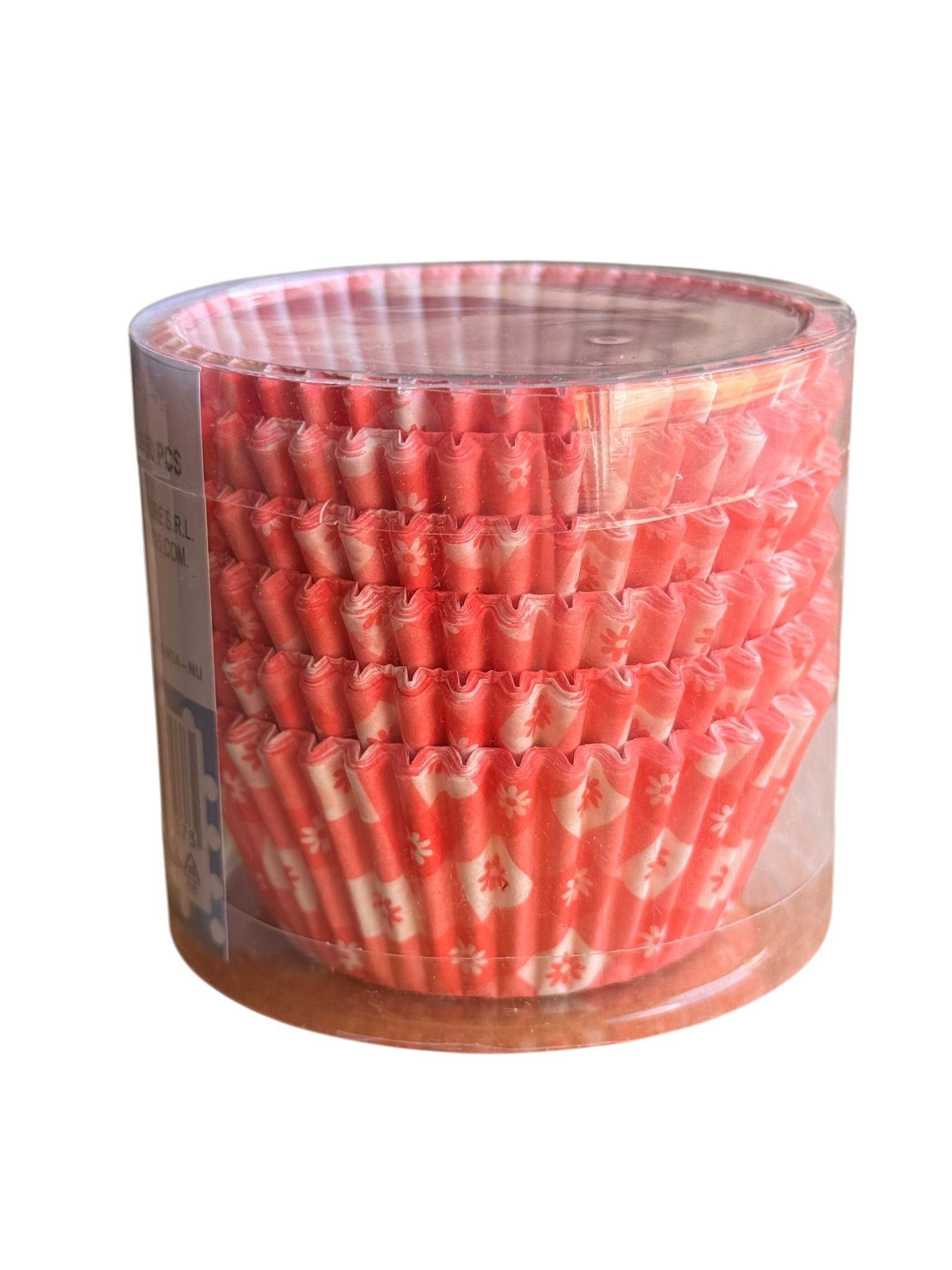 Forma briose hartie set 150 bucati rosu model