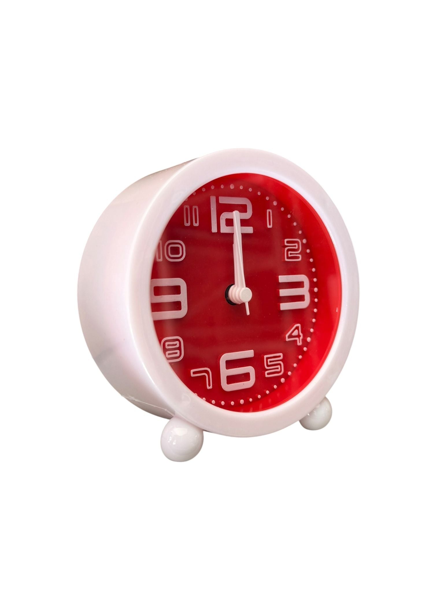 Ceas masa cu alarma rosu design modern