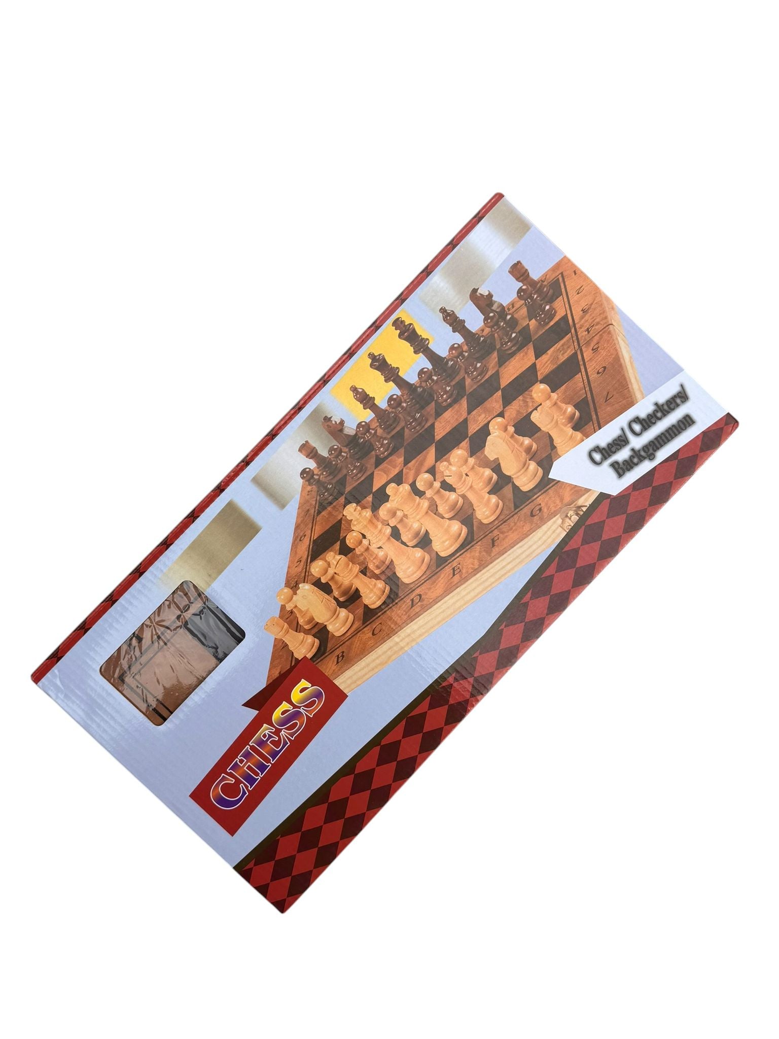 Joc sah si table 2 in 1 lemn pliabil 39 cm