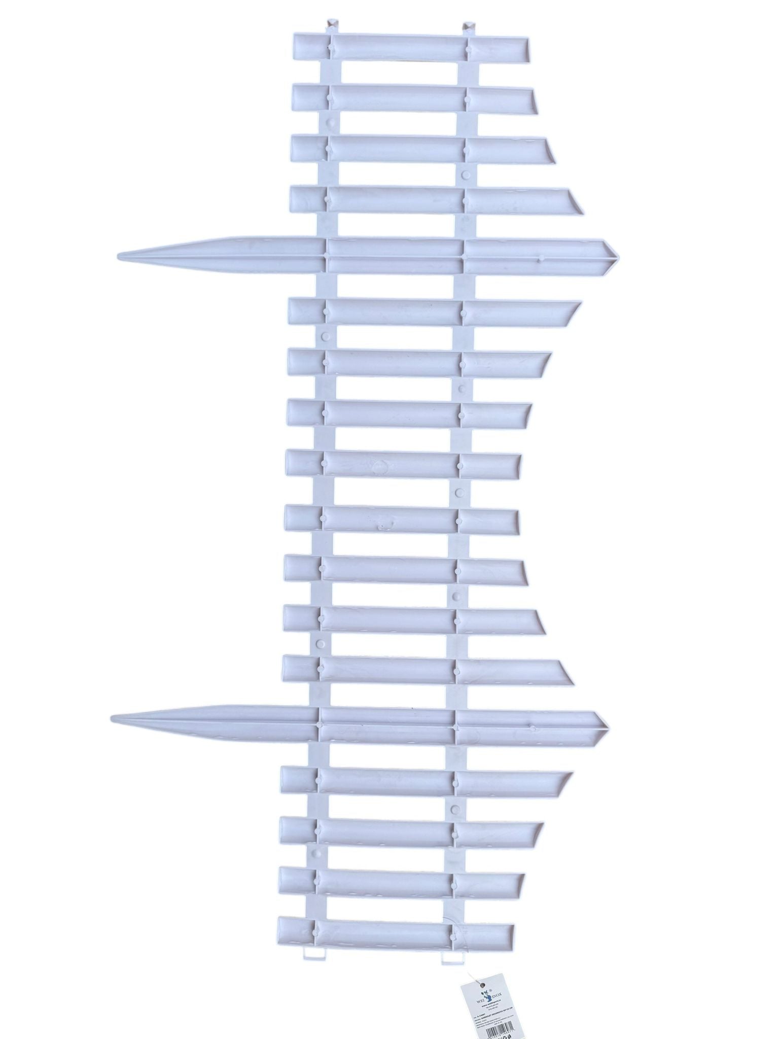Gard decorativ gradina 60x32 cm plastic alb