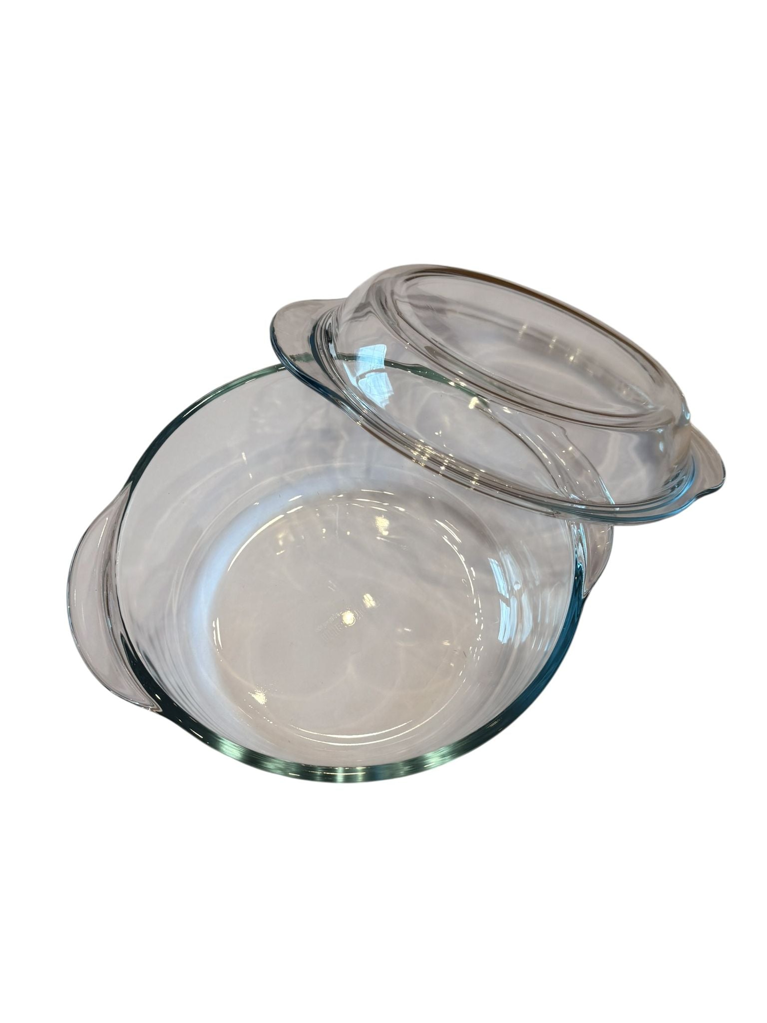 Vas yena rotund cu capac Borcam 1.45L sticla termorezistenta