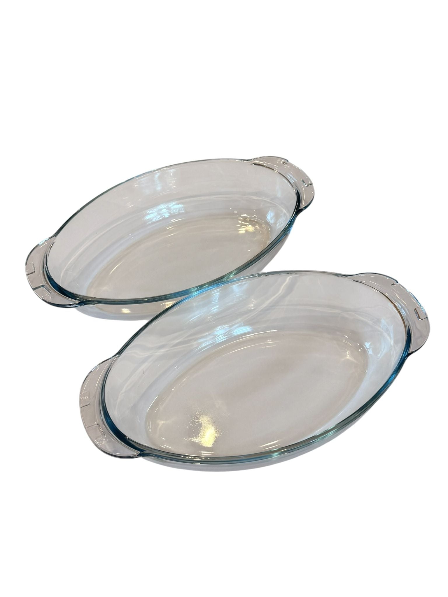 Vas yena oval cu capac Borcam 2.25L sticla termorezistenta