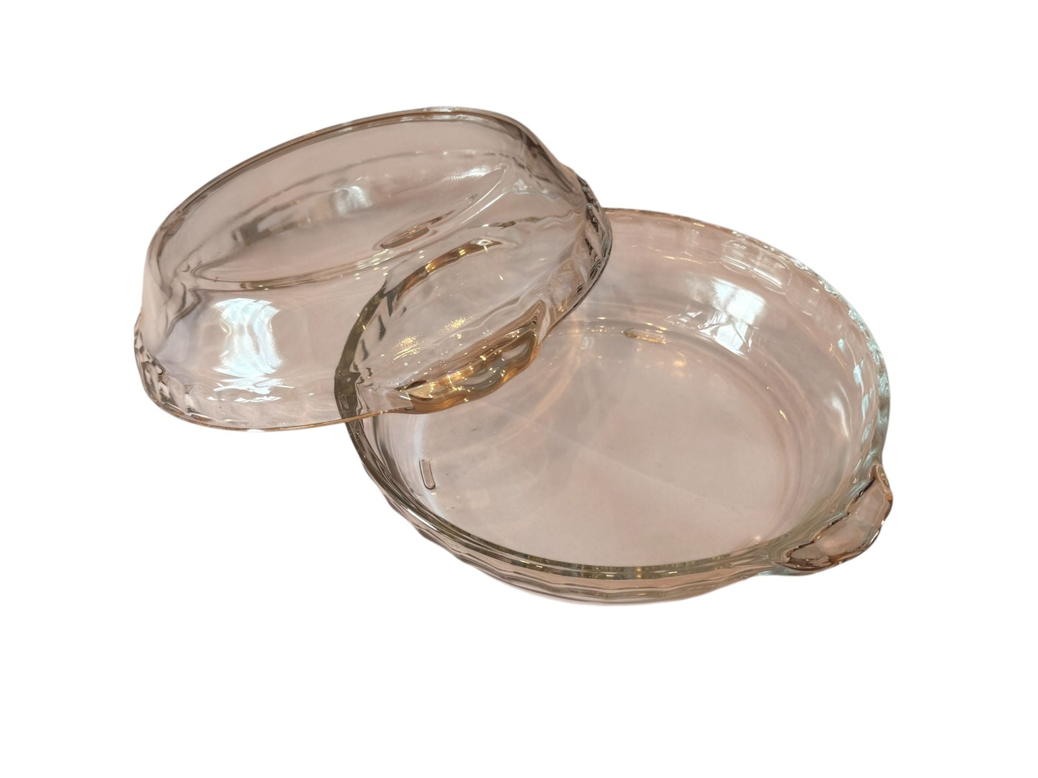 Fellino caserola sticla rotunda cu manere set 2 piese