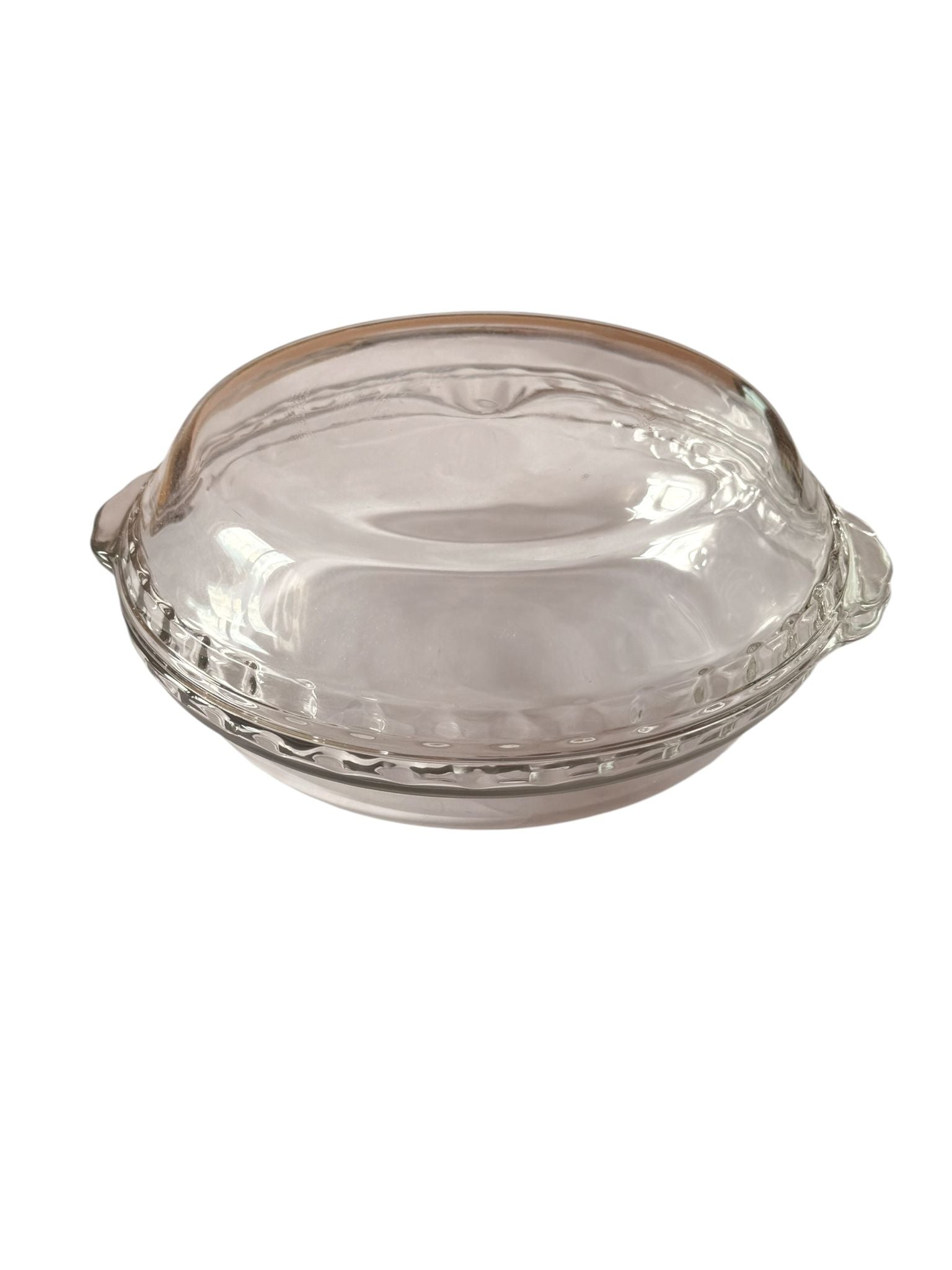 Fellino caserola sticla rotunda termorezistenta cu capac set 2 piese