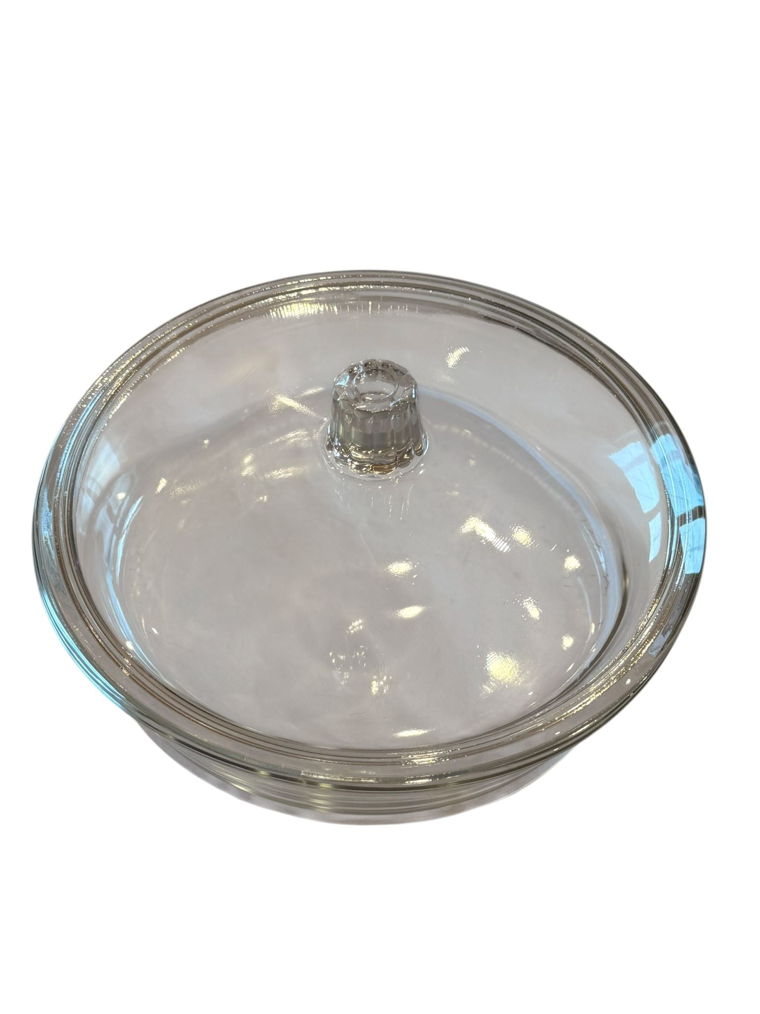 Vas yena rotund cu capac sticla termorezistent 22 cm