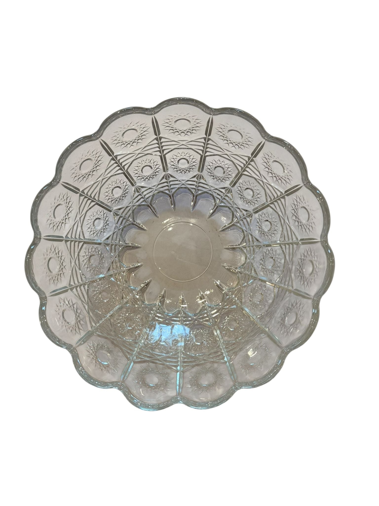 Bol sticla Bohemia 23 cm model decorativ transparent