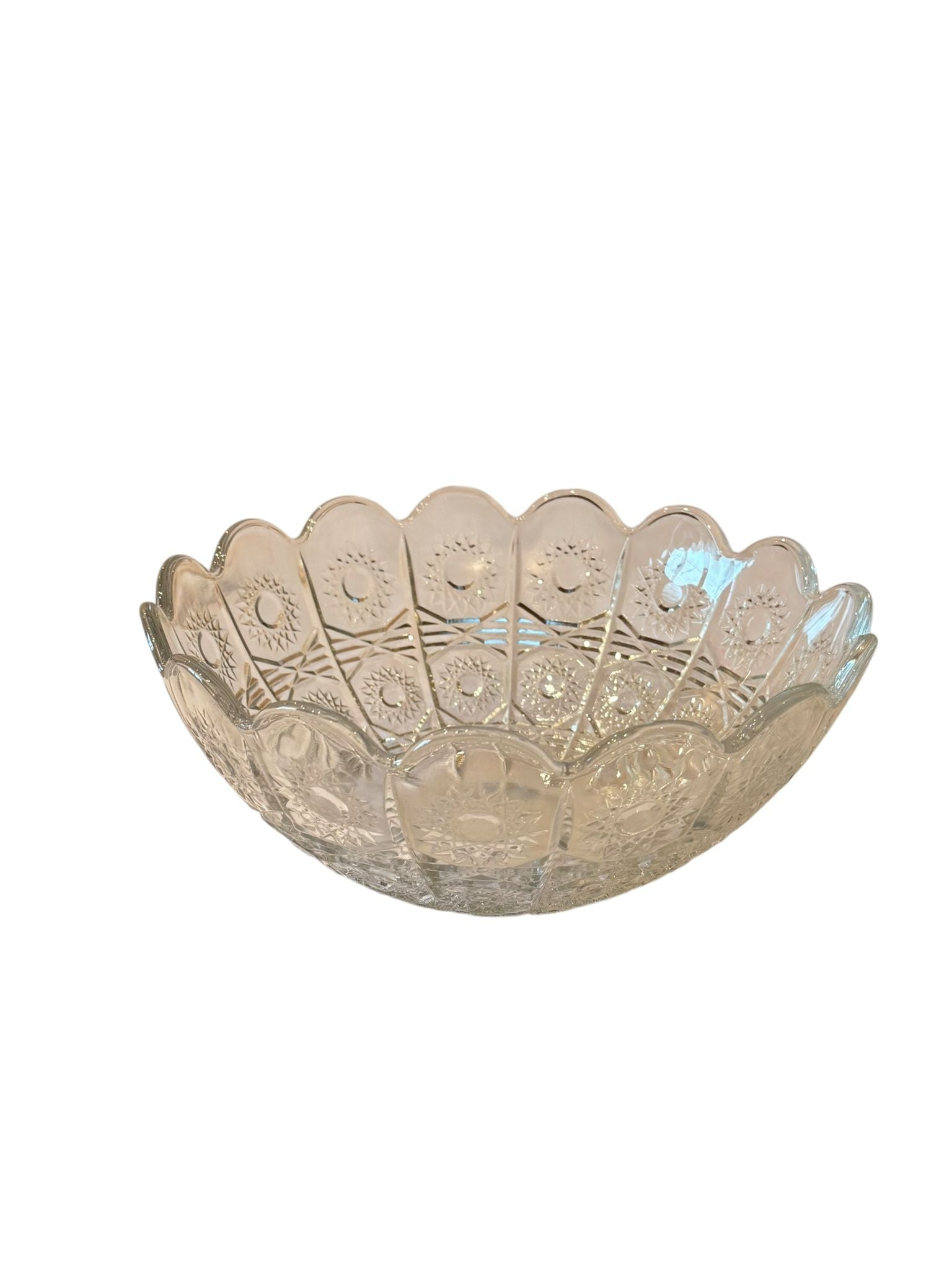 Bol sticla Bohemia 23 cm model decorativ transparent