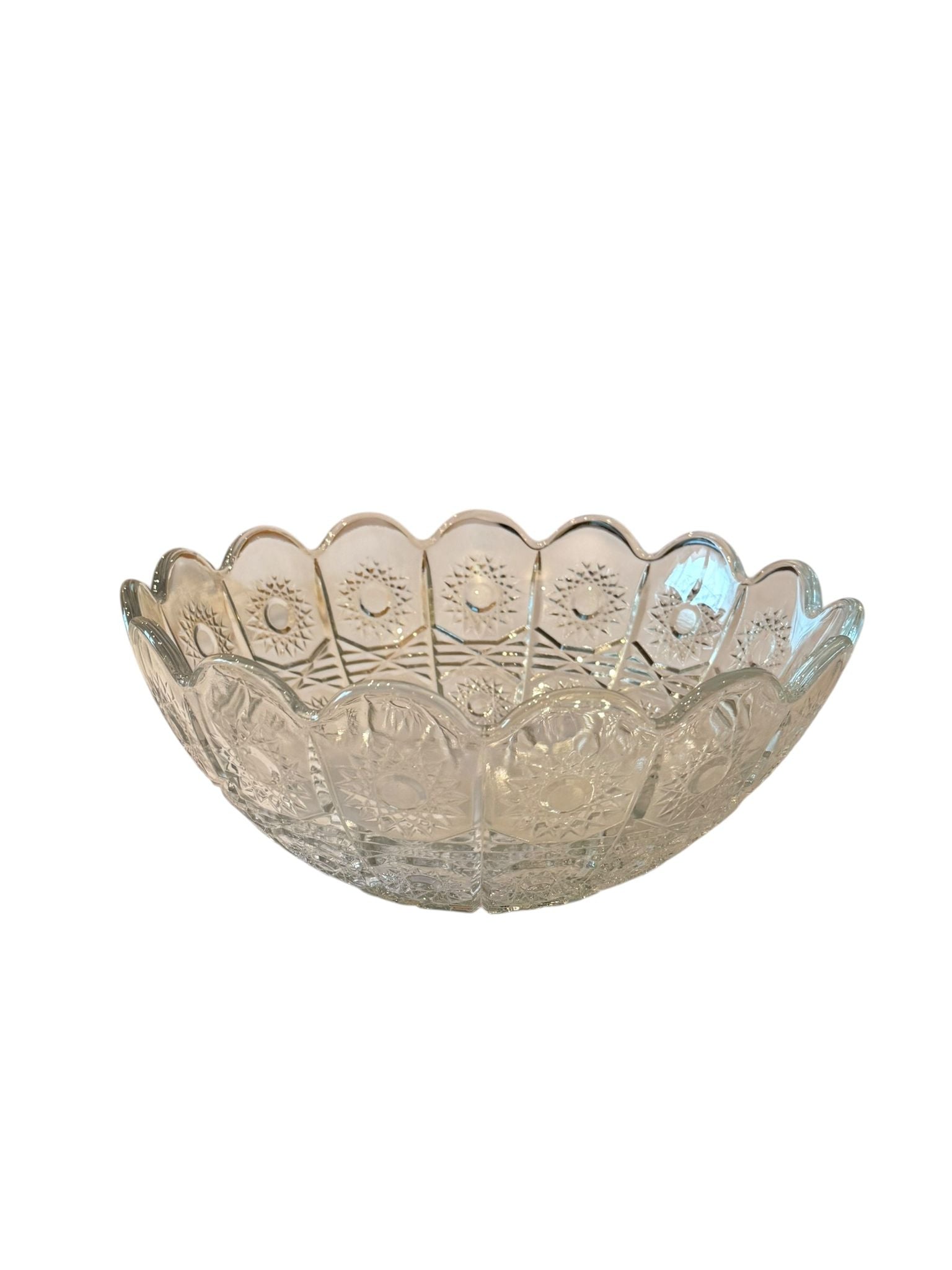 Bol sticla Bohemia 23 cm model decorativ transparent