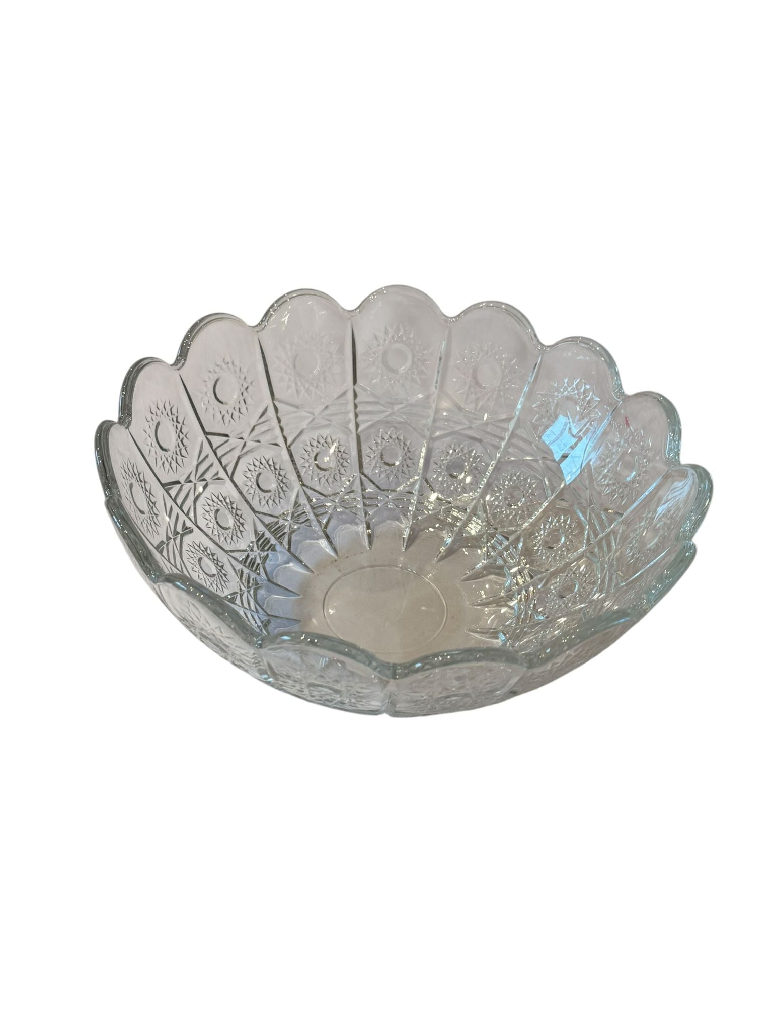 Bol sticla Bohemia 23 cm model decorativ transparent