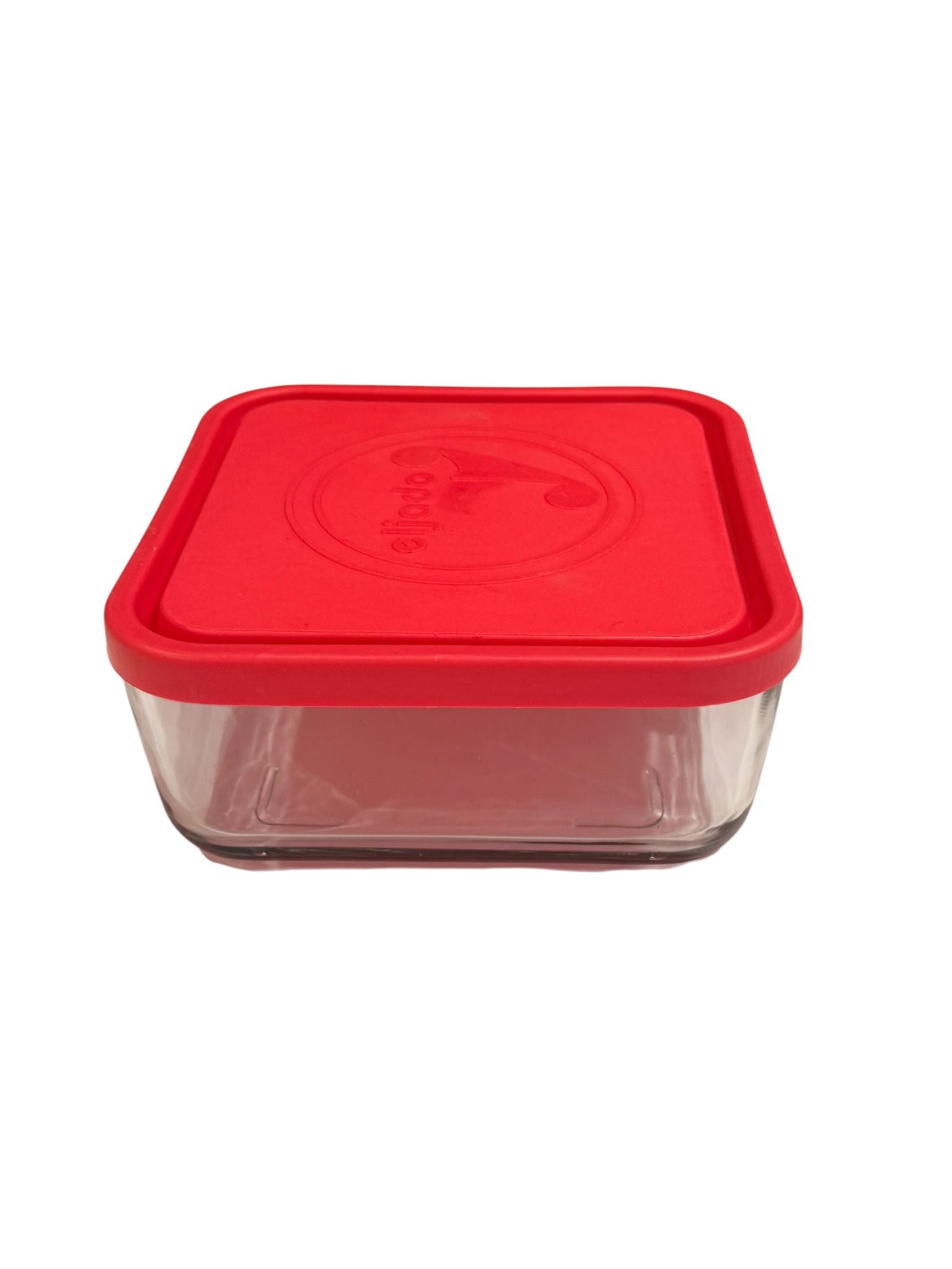 Caserola sticla patrata cu capac plastic 1000 ml