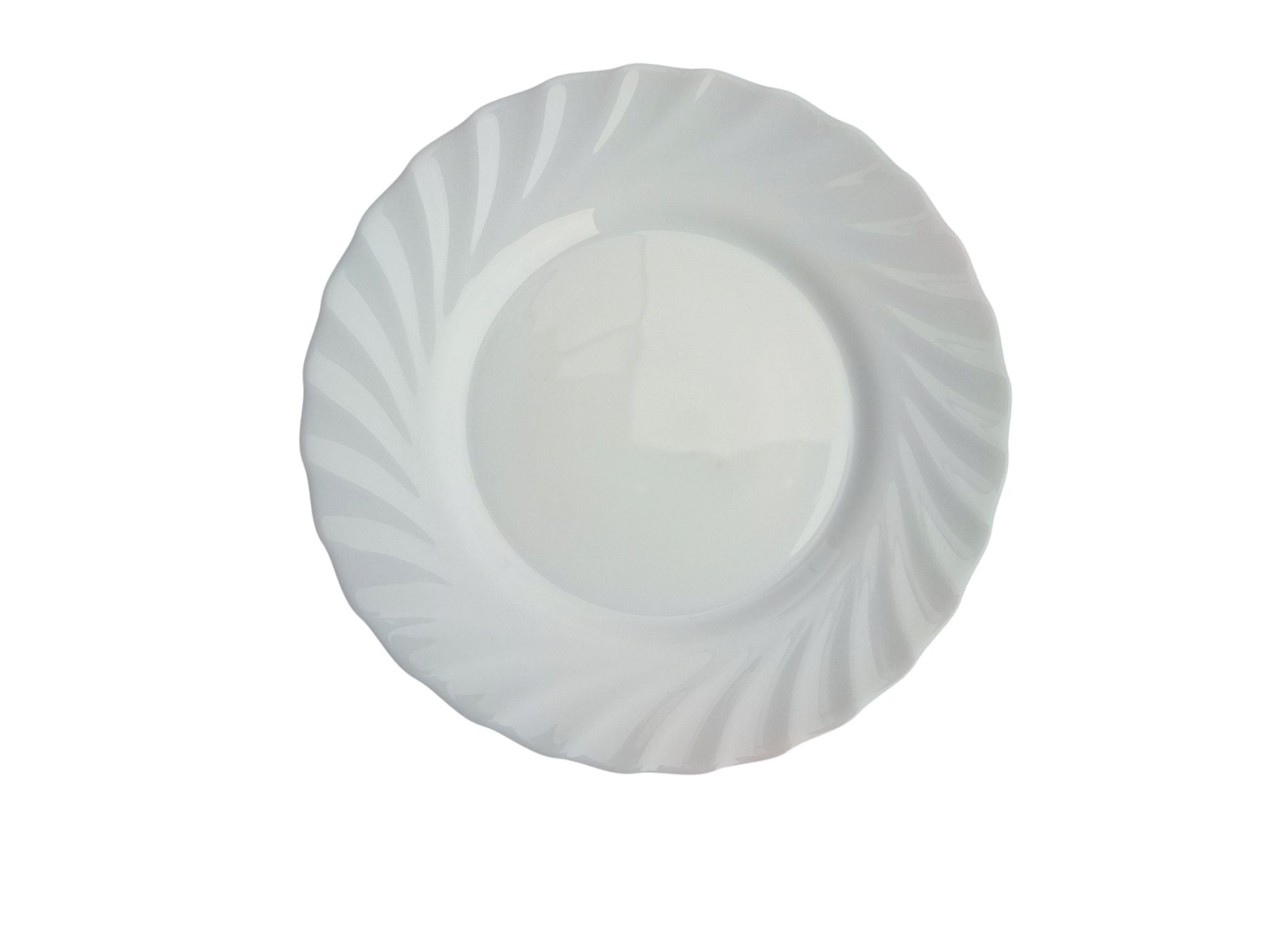 Set farfurii opal alb 19 piese cu bol salata Elegance Design