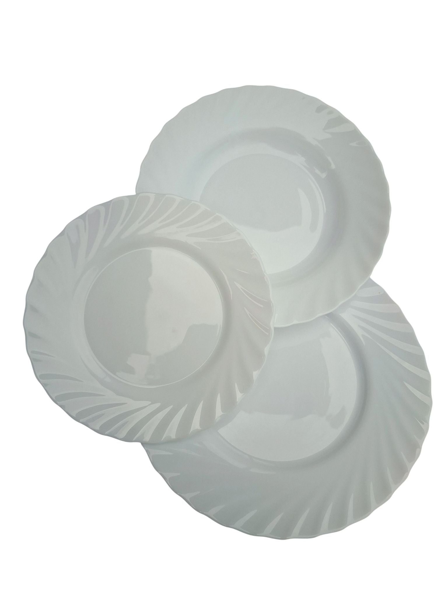 Set farfurii opal patrat 18 piese Elegance Design alb