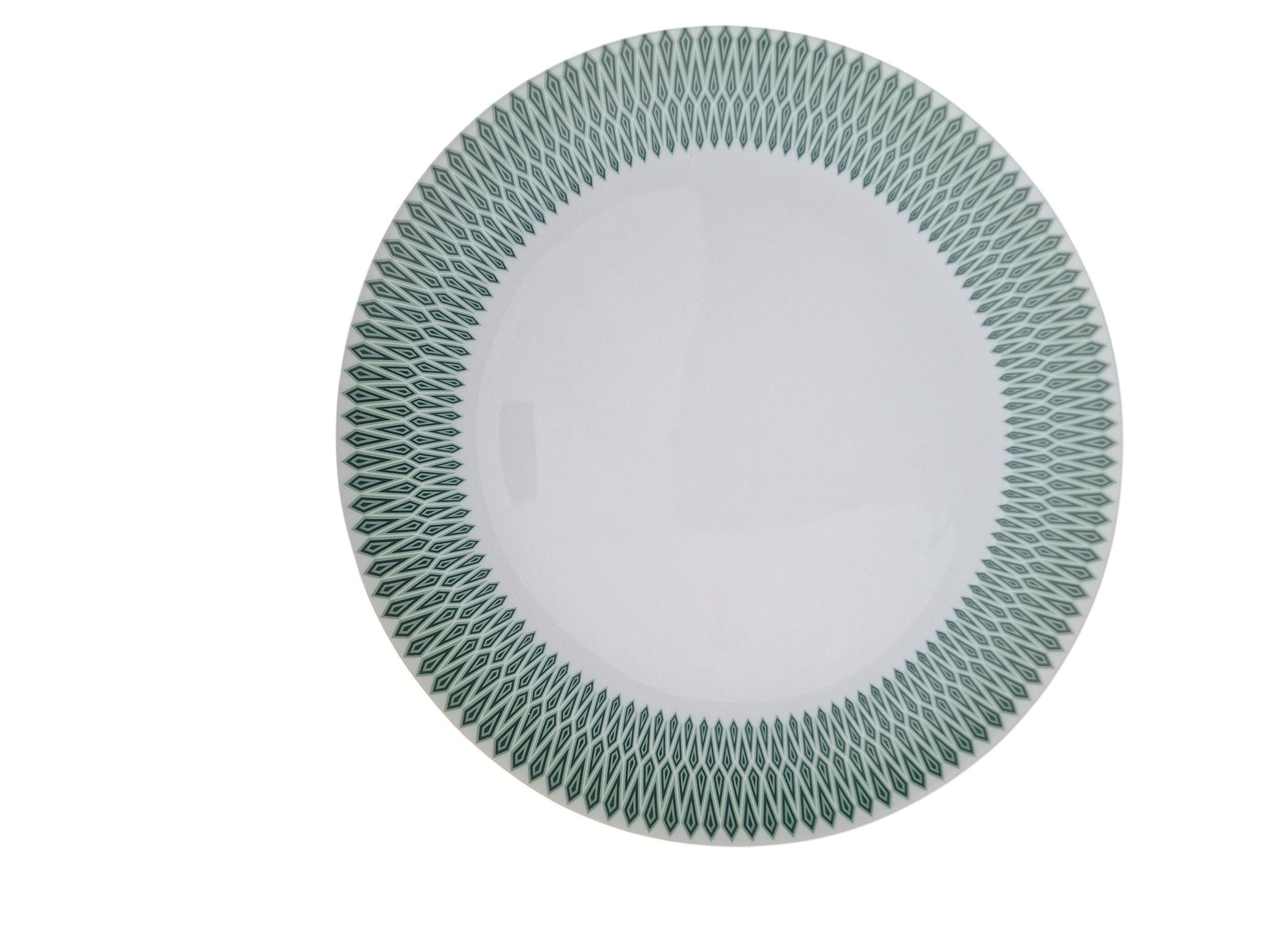 Set masa 19 piese Green Mirage pentru 6 persoane opal glass