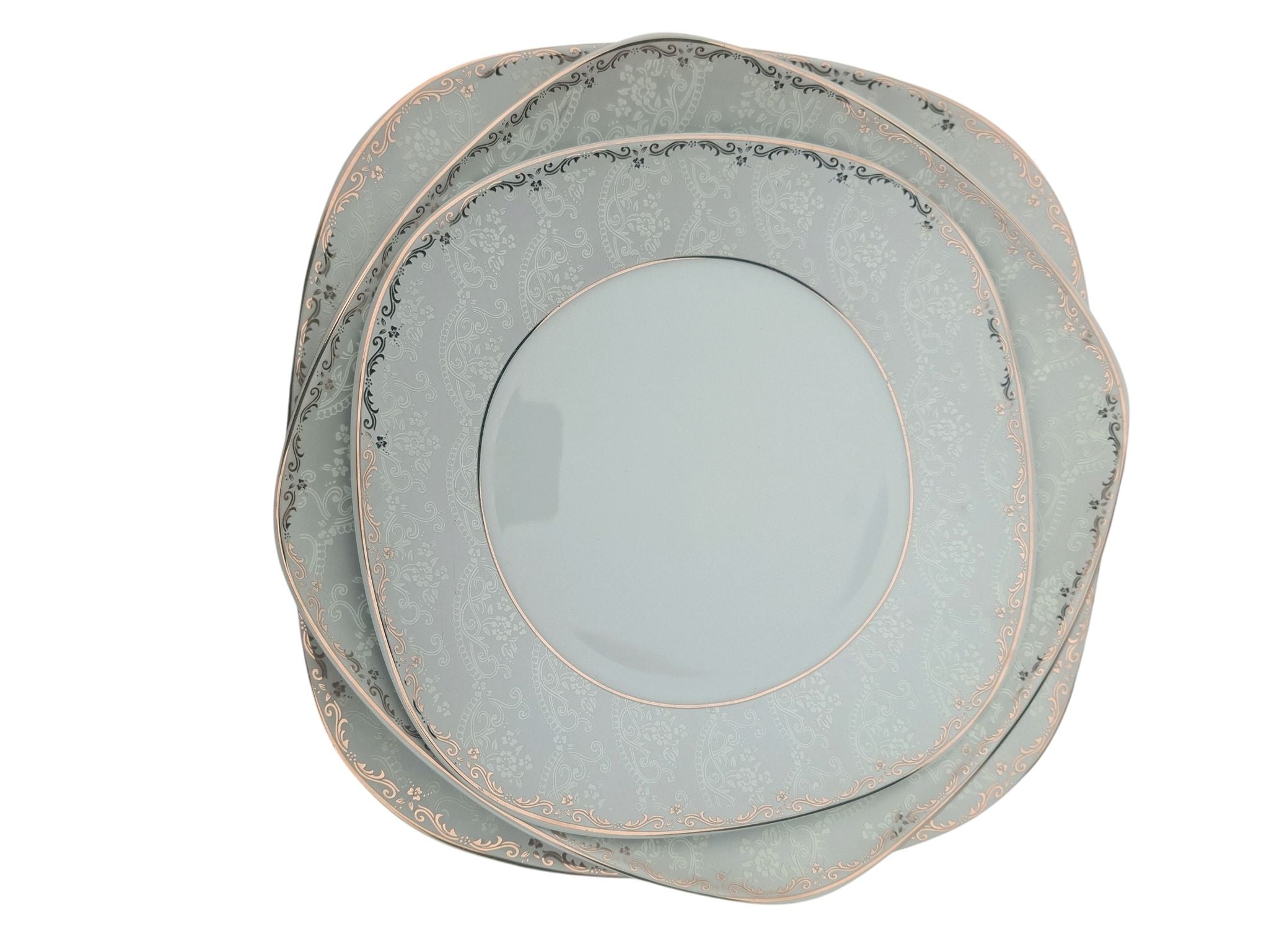 Set masa 18 piese Malooki pentru 6 persoane model romanesc opal glass