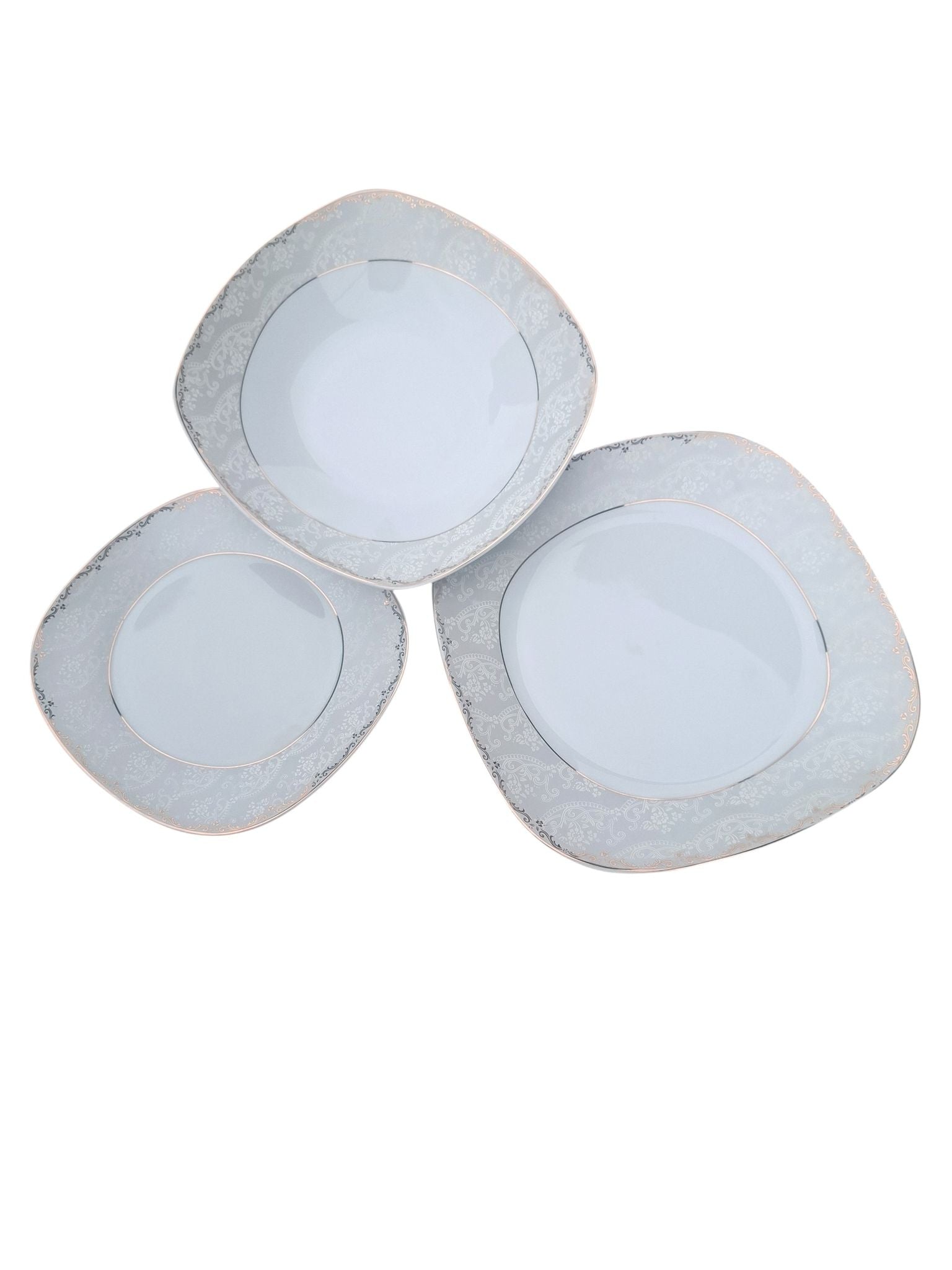 Set masa 18 piese Malooki pentru 6 persoane model romanesc opal glass