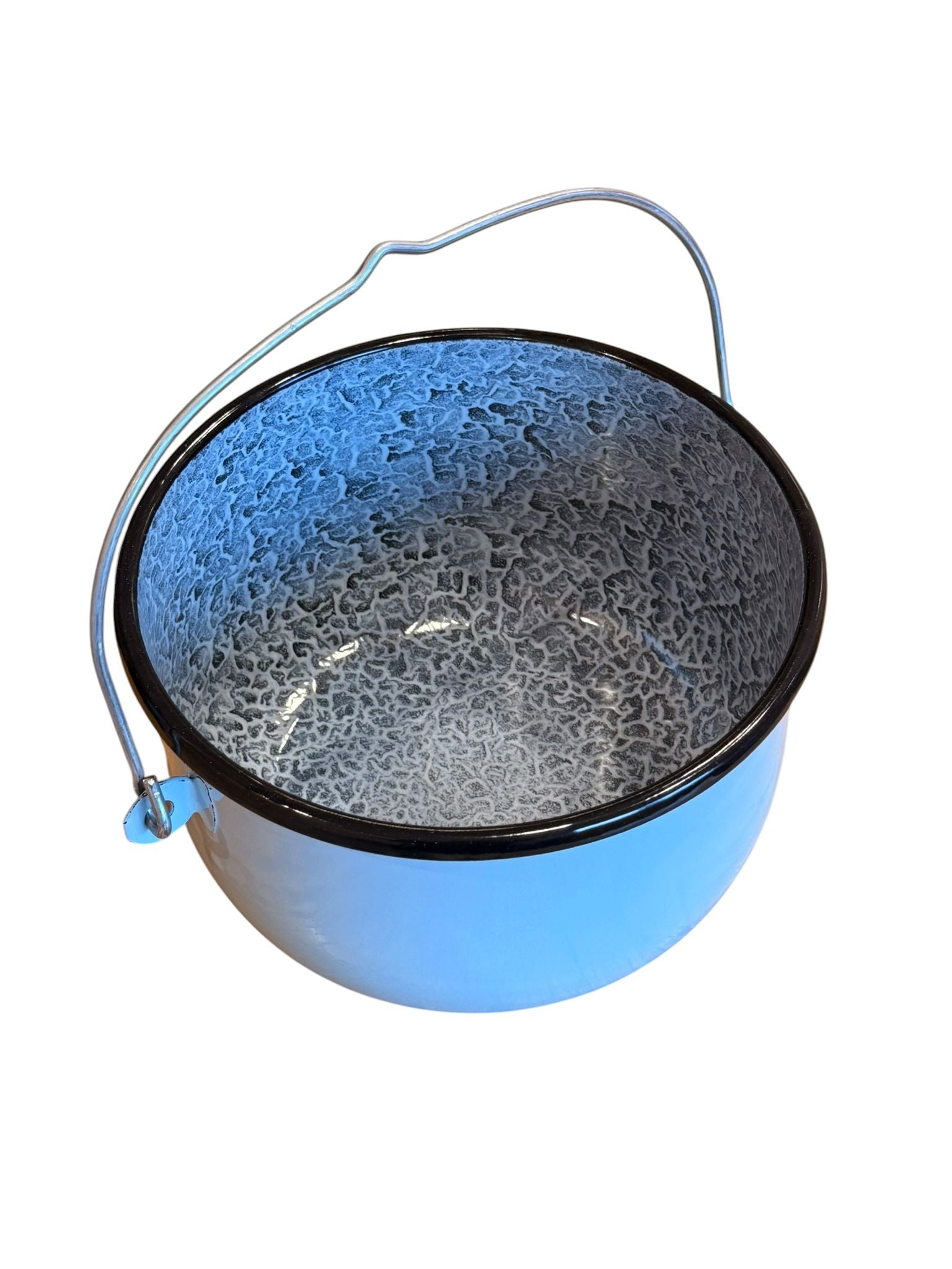 Ceaun emailat 3.5L 20 cm cu maner metalic gri