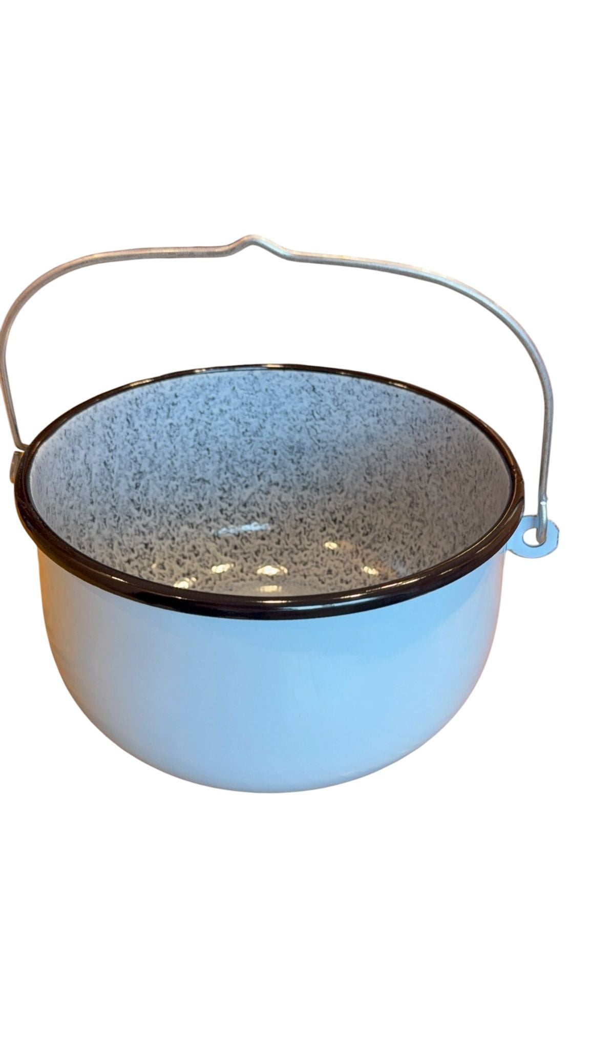 Ceaun emailat 4.5L 22 cm cu maner metalic gri