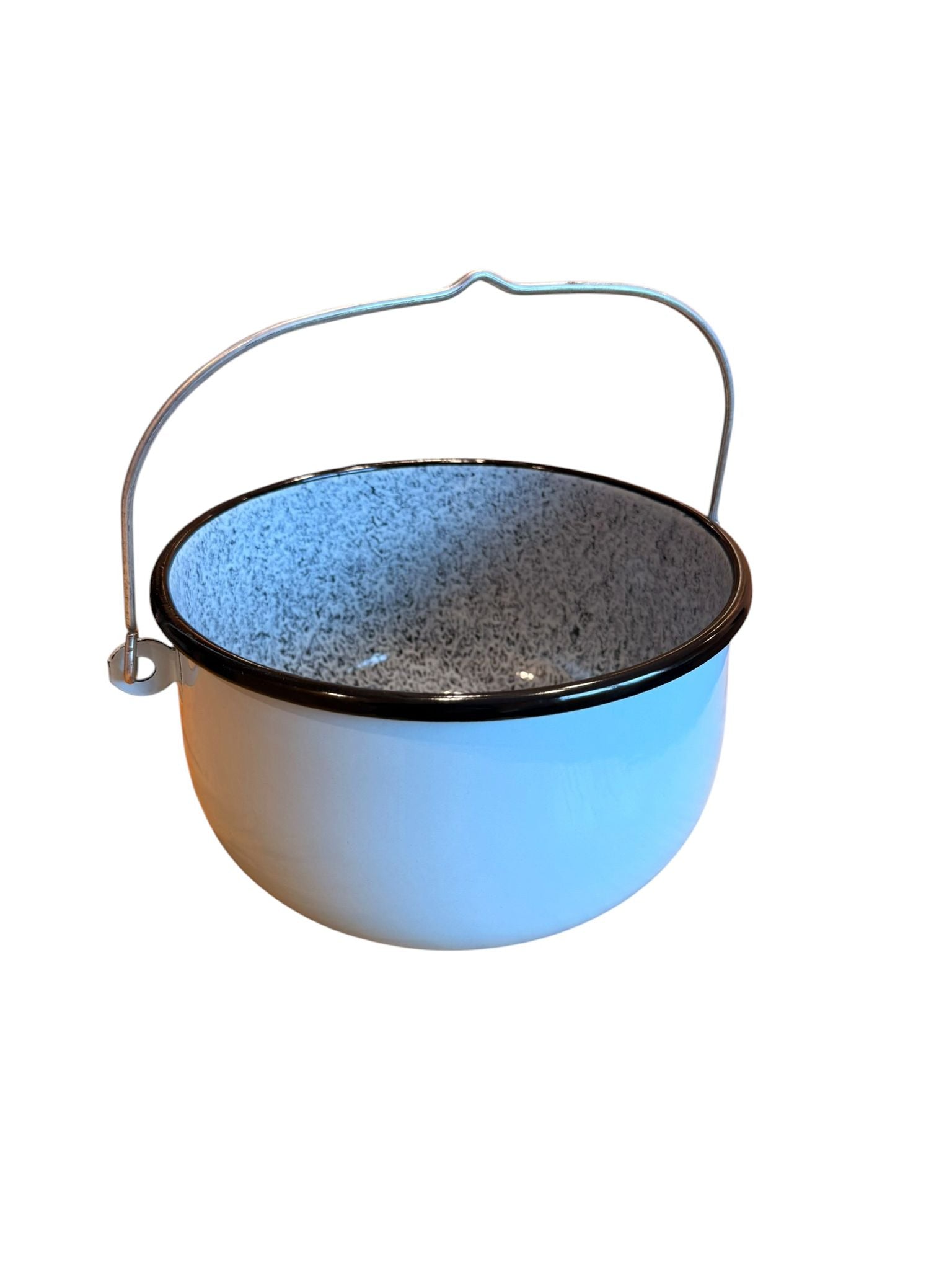 Ceaun emailat 4.5L 22 cm cu maner metalic gri