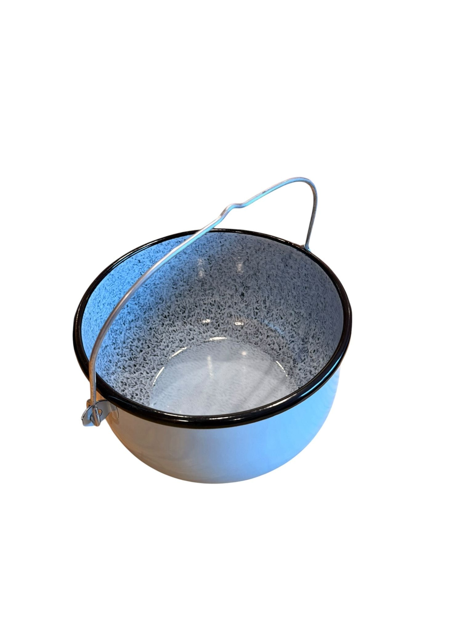 Ceaun emailat 4.5L 22 cm cu maner metalic gri