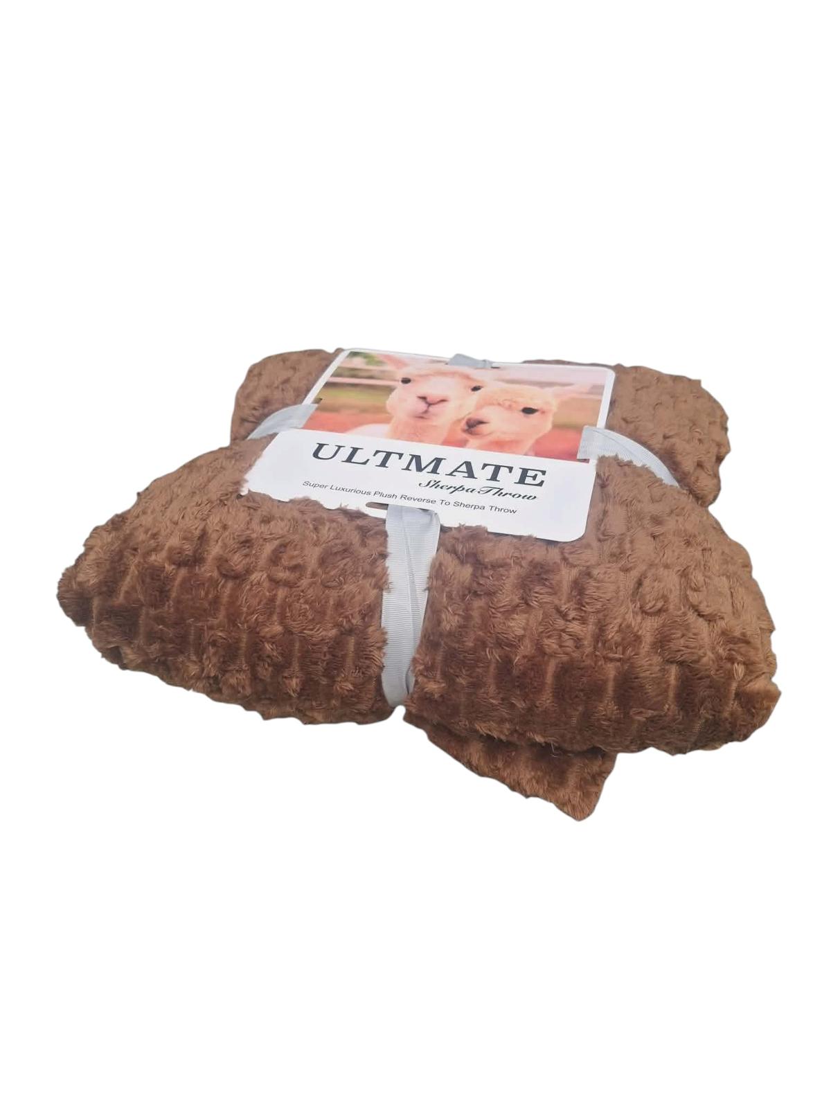 Patura Subtire si Pufoasa Sherpa Maro 200x230 cm Perfecta pentru Vara si Serile Racoroase