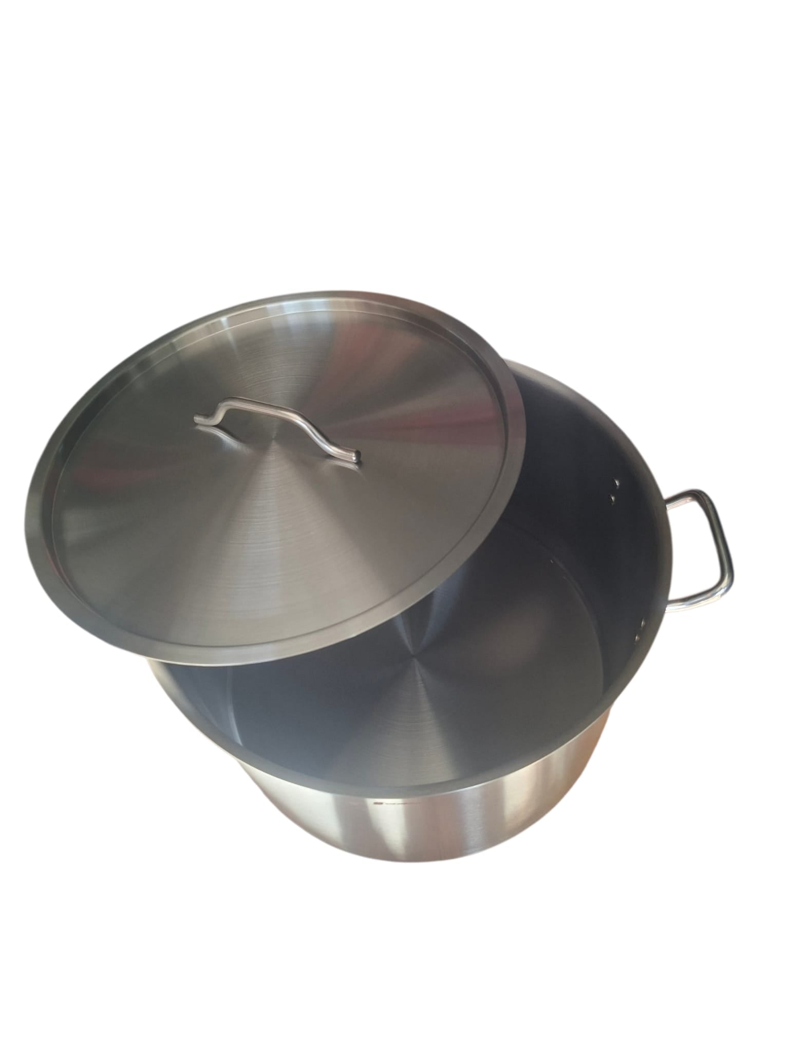 Oala Profesionala din Inox cu Capac 44L 45x28 cm pentru Gatit Intensiv